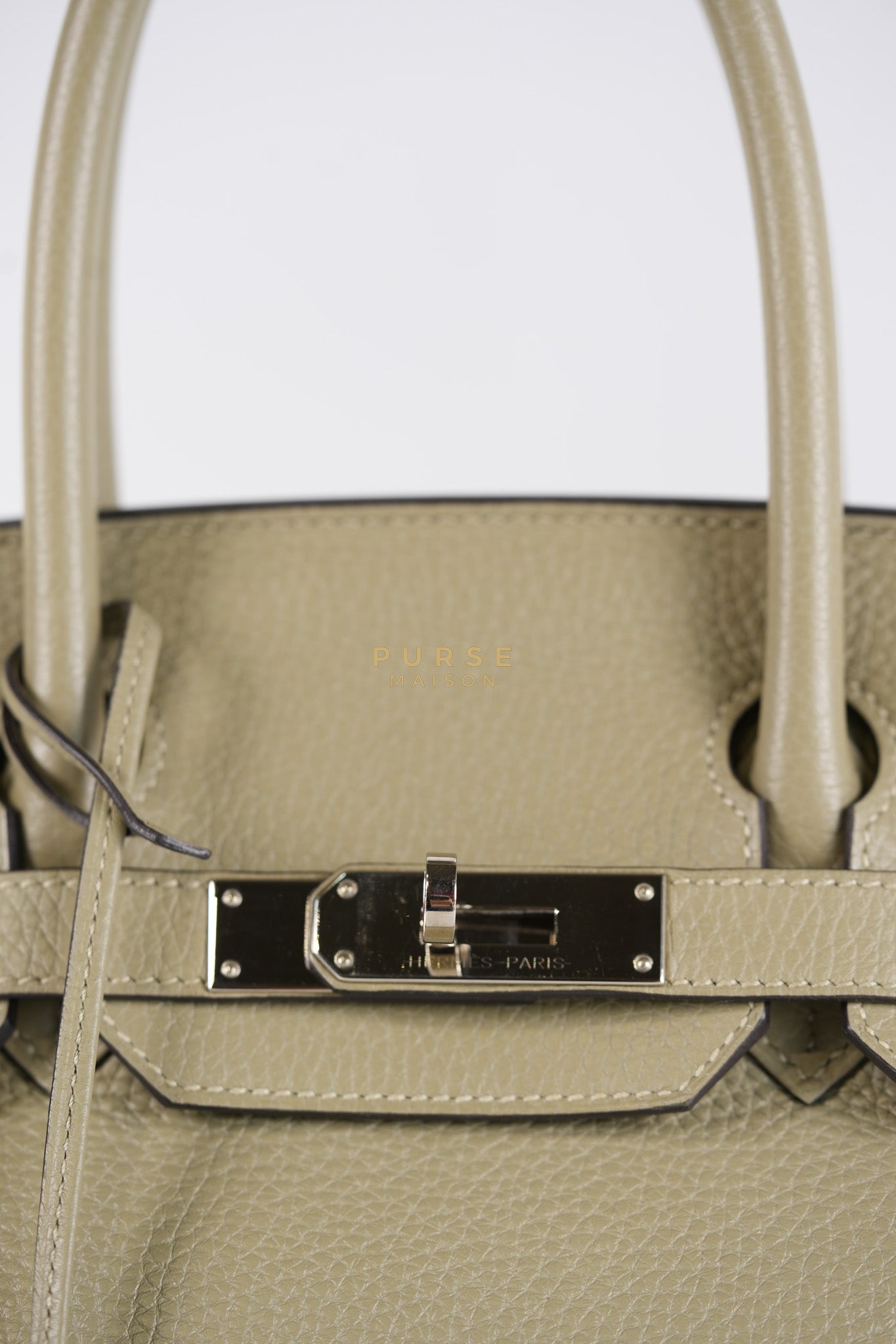 Birkin 30 in Sauge Togo Leather & Palladium Hardware Stamp A (2017) | Purse Maison Luxury Bags Shop