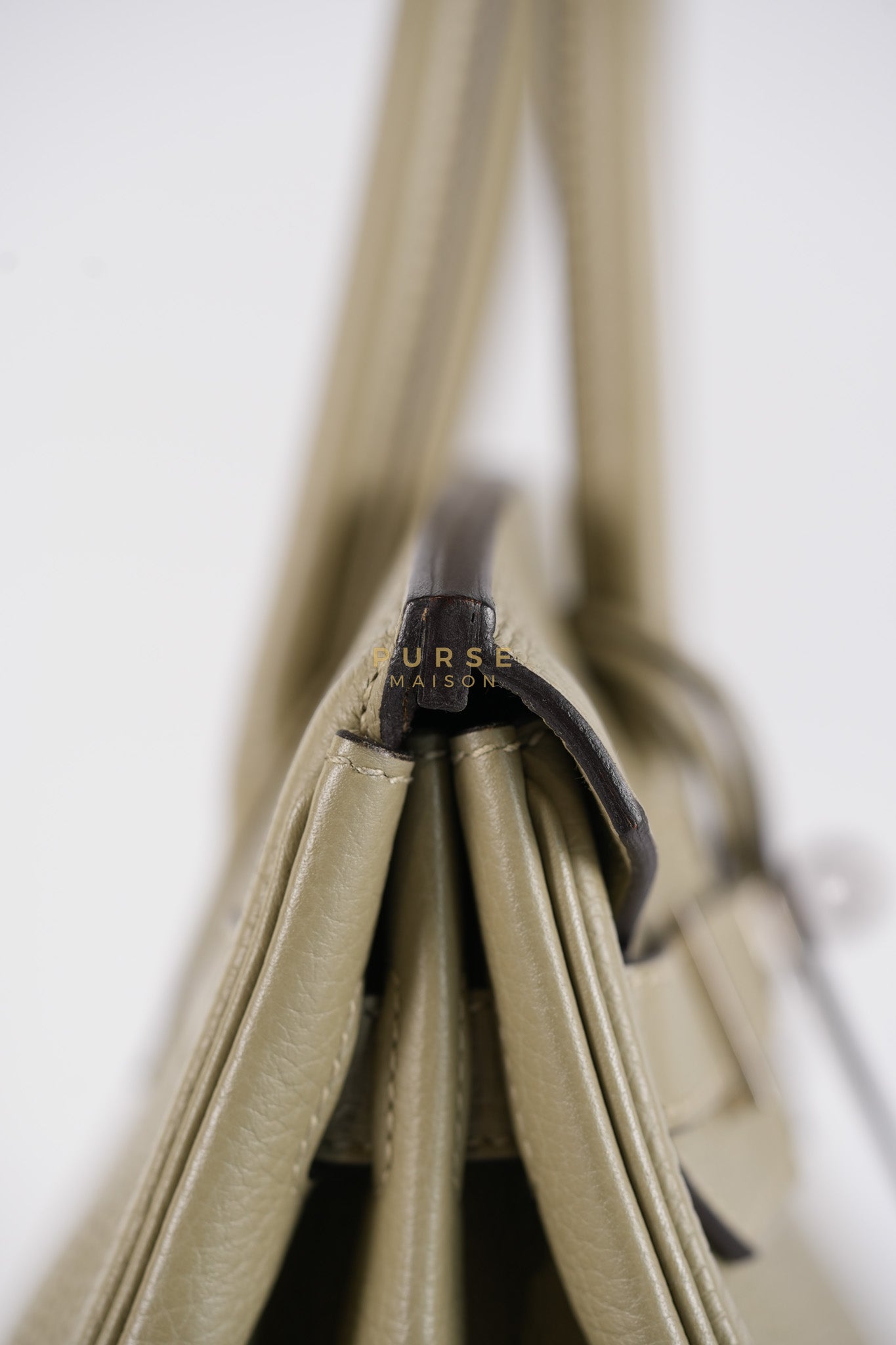 Birkin 30 in Sauge Togo Leather & Palladium Hardware Stamp A (2017) | Purse Maison Luxury Bags Shop