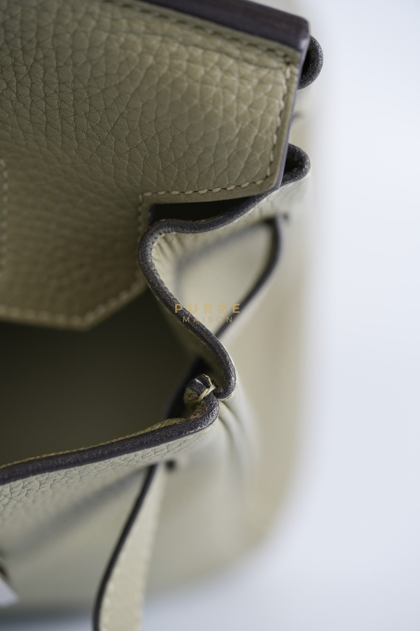 Birkin 30 in Sauge Togo Leather & Palladium Hardware Stamp A (2017) | Purse Maison Luxury Bags Shop