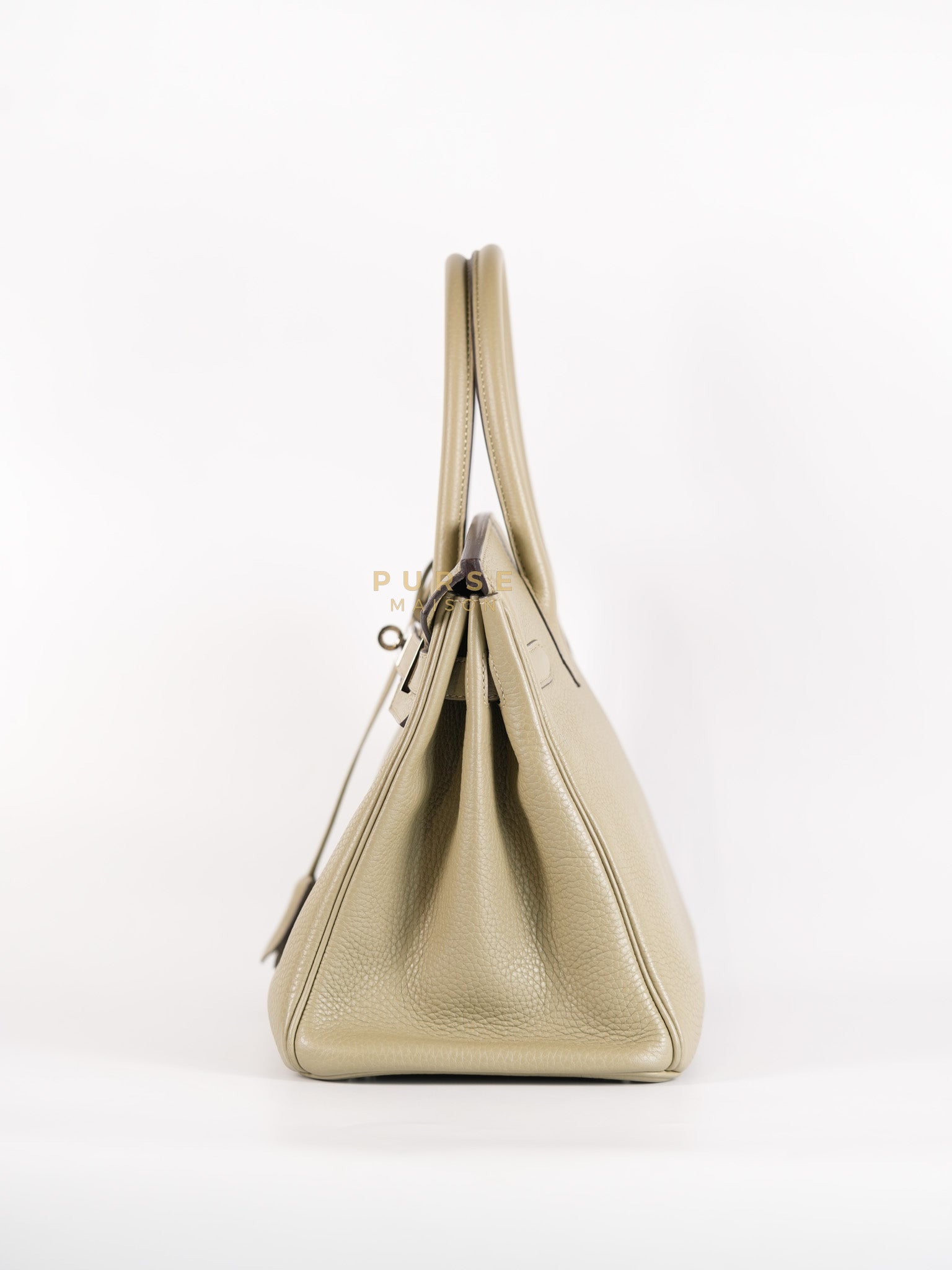 Birkin 30 in Sauge Togo Leather & Palladium Hardware Stamp A (2017) | Purse Maison Luxury Bags Shop