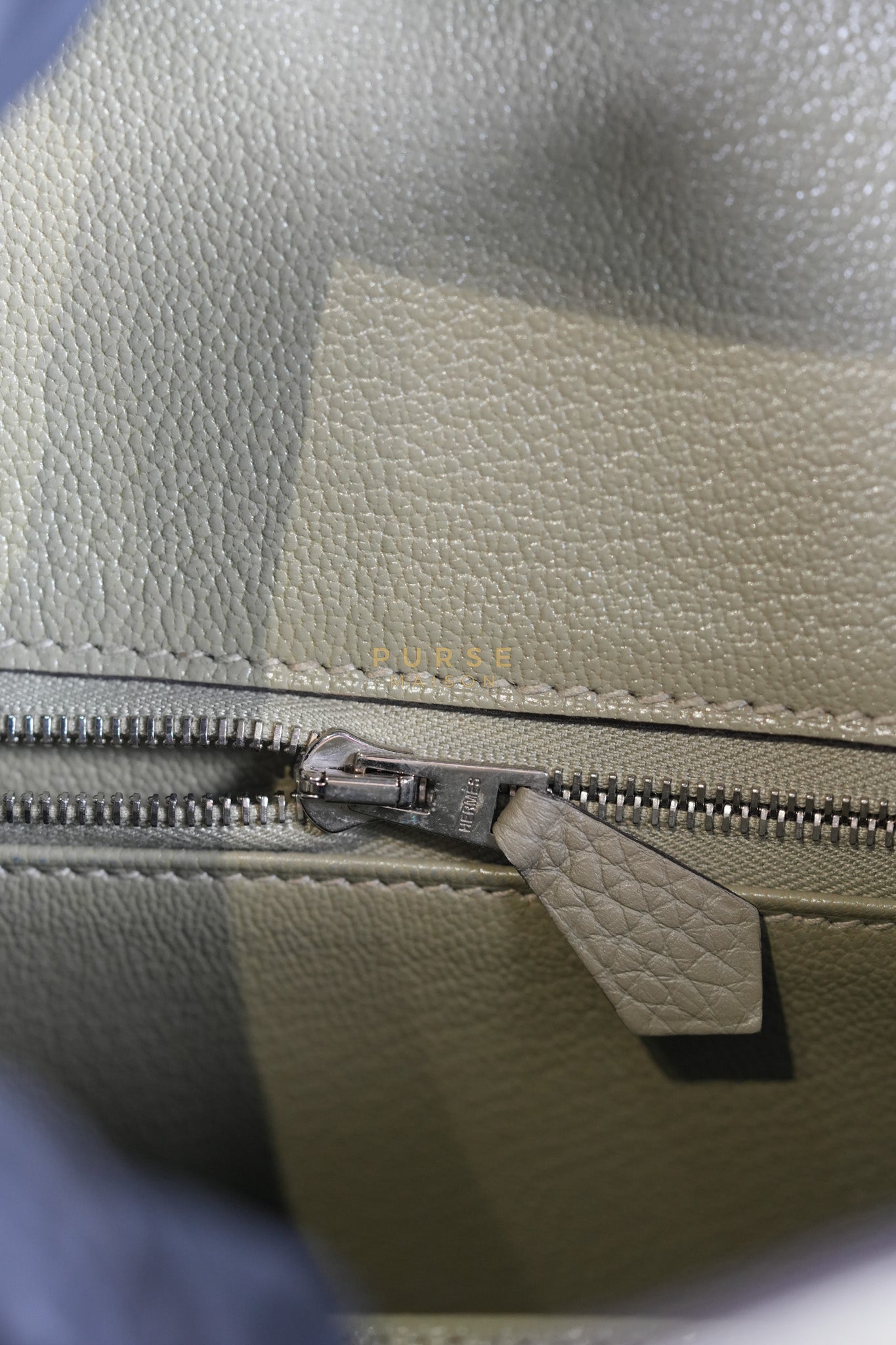 Birkin 30 in Sauge Togo Leather & Palladium Hardware Stamp A (2017) | Purse Maison Luxury Bags Shop