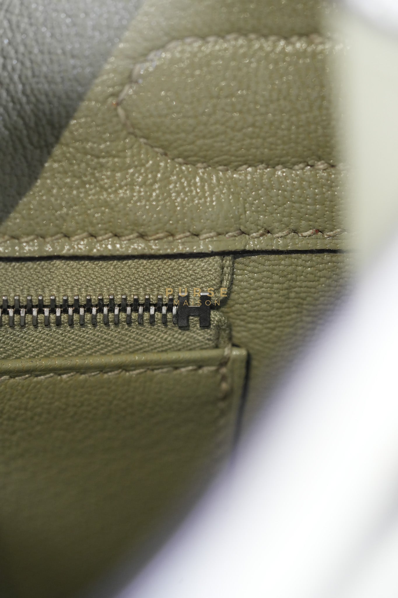 Birkin 30 in Sauge Togo Leather & Palladium Hardware Stamp A (2017) | Purse Maison Luxury Bags Shop