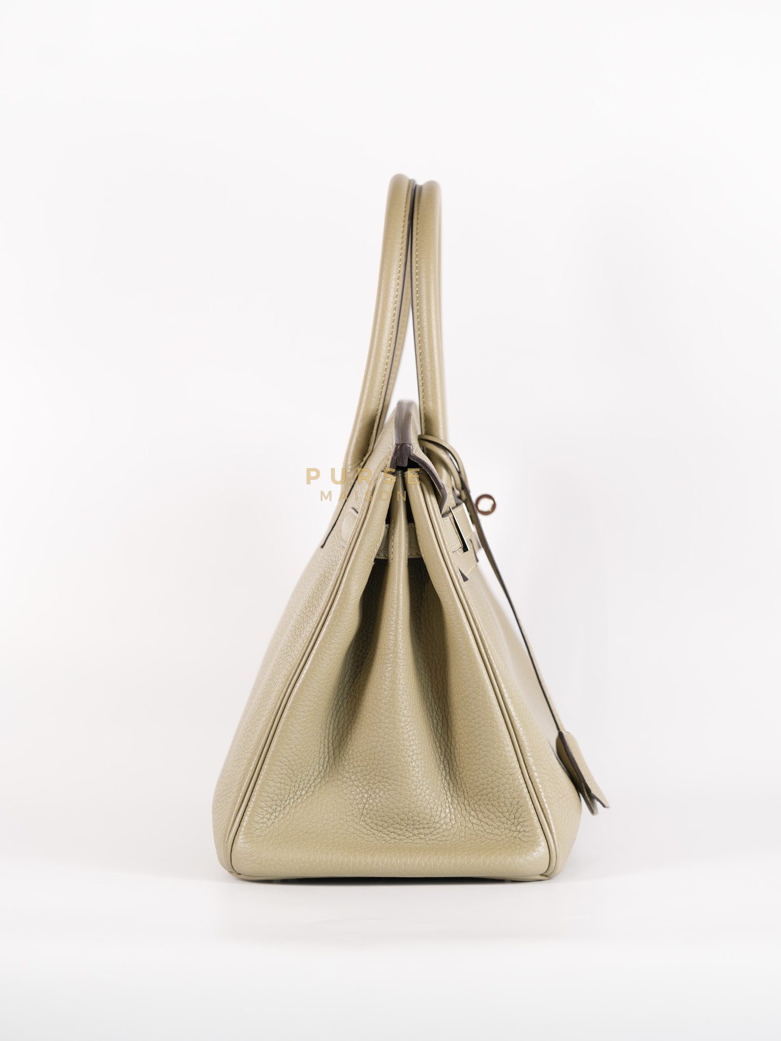 Birkin 30 in Sauge Togo Leather & Palladium Hardware Stamp A (2017) | Purse Maison Luxury Bags Shop