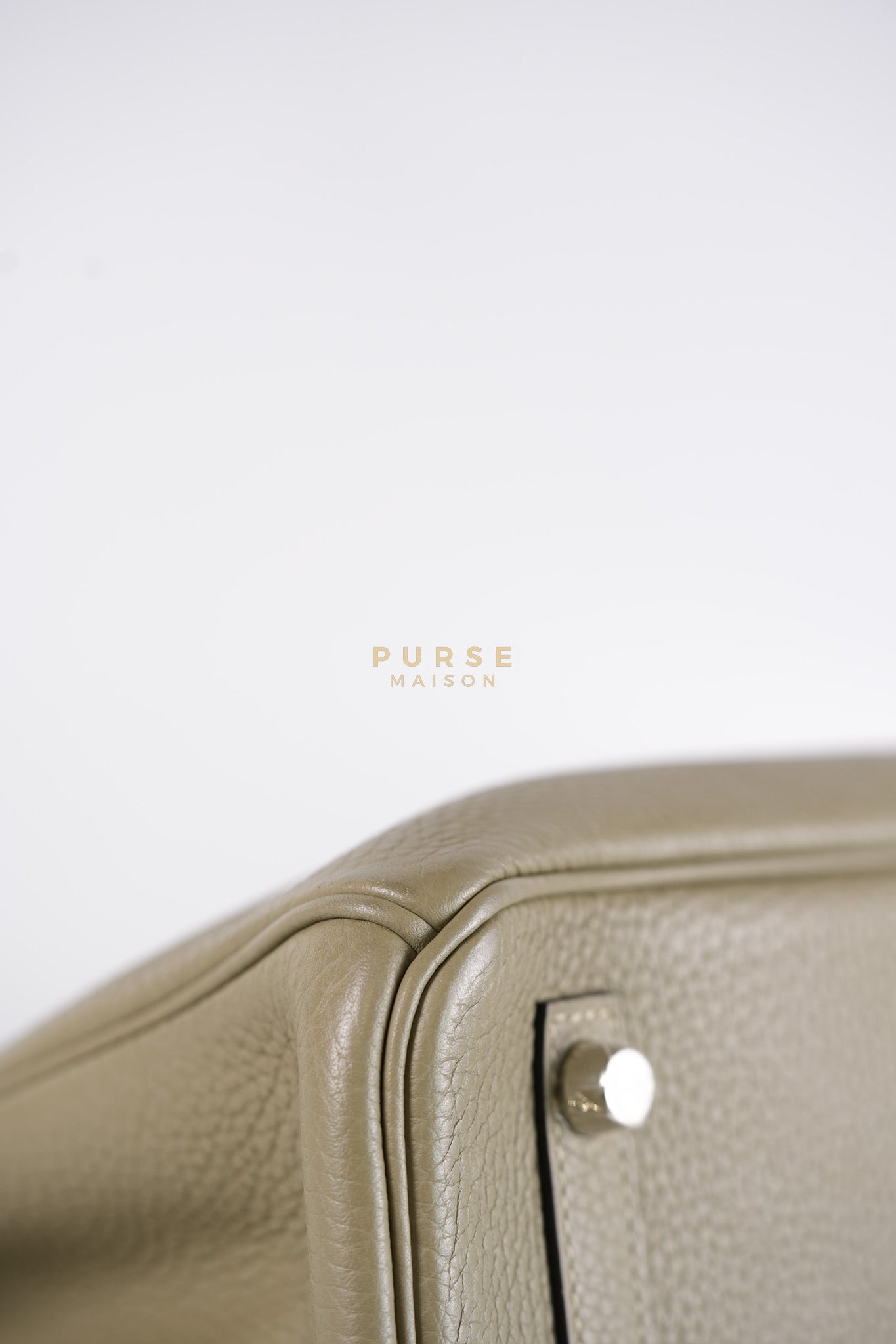 Birkin 30 in Sauge Togo Leather & Palladium Hardware Stamp A (2017) | Purse Maison Luxury Bags Shop