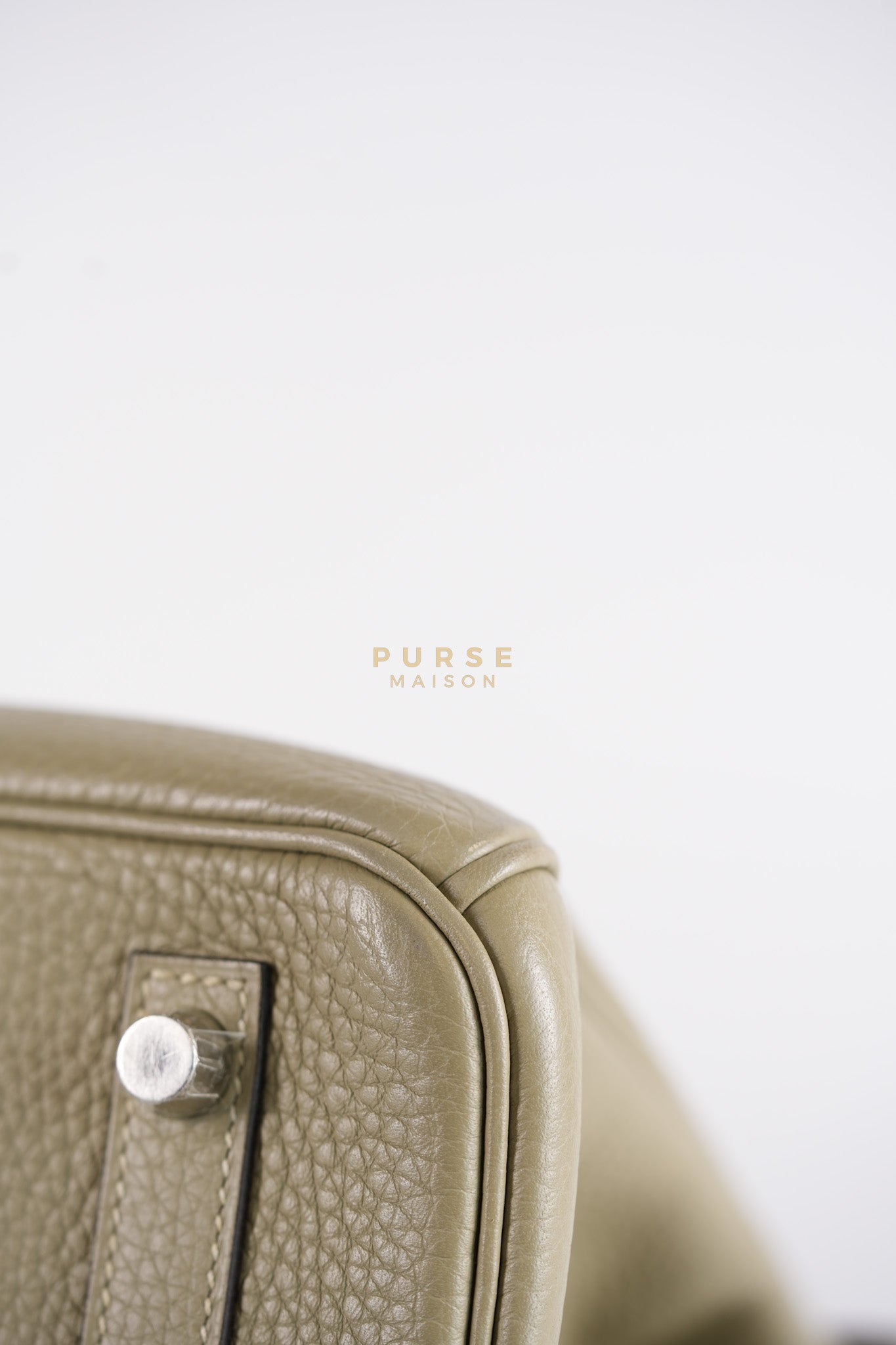 Birkin 30 in Sauge Togo Leather & Palladium Hardware Stamp A (2017) | Purse Maison Luxury Bags Shop