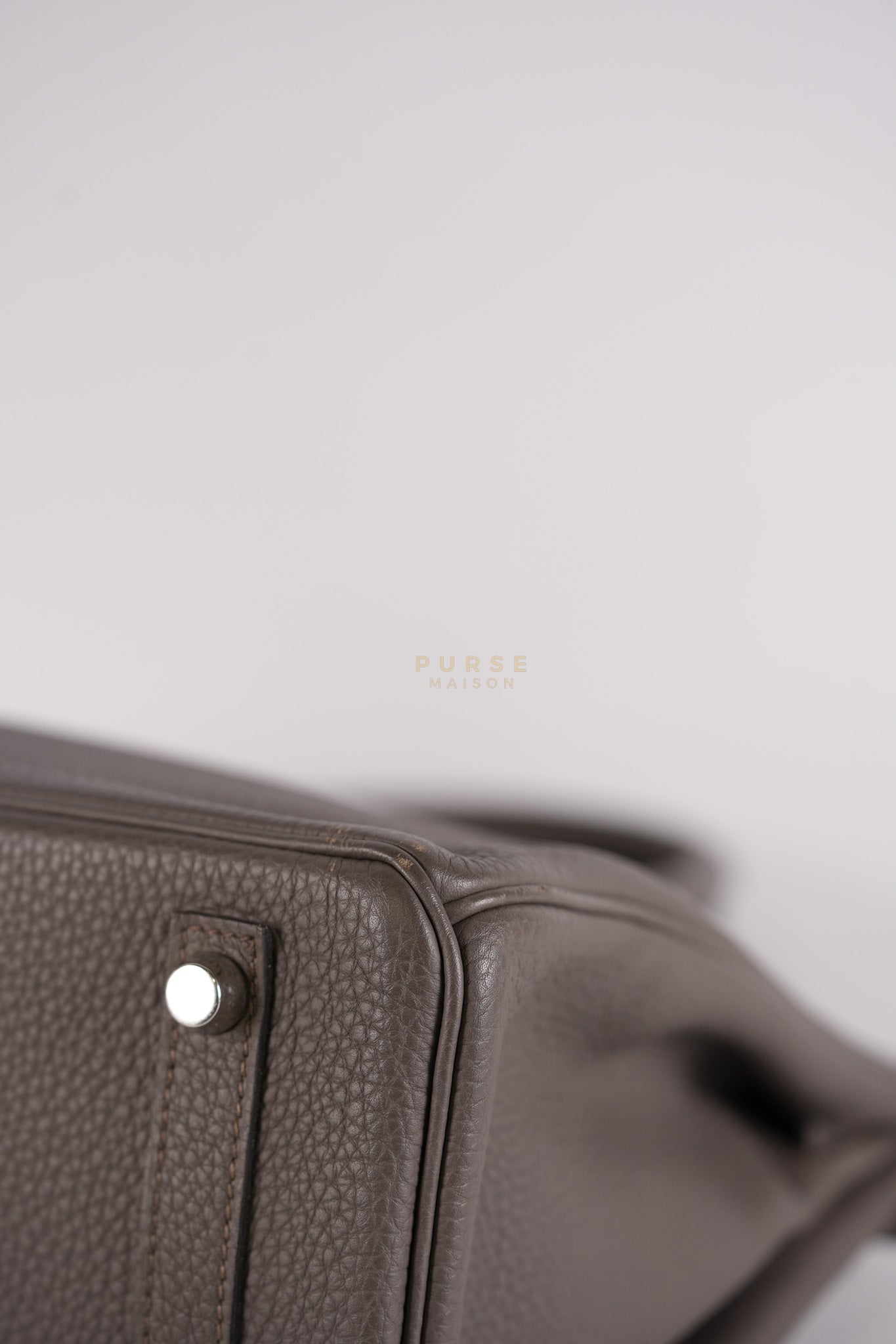 Birkin 30 Retourne Etain Togo Leather and Palladium Hardware Stamp X (2016) | Purse Maison Luxury Bags Shop