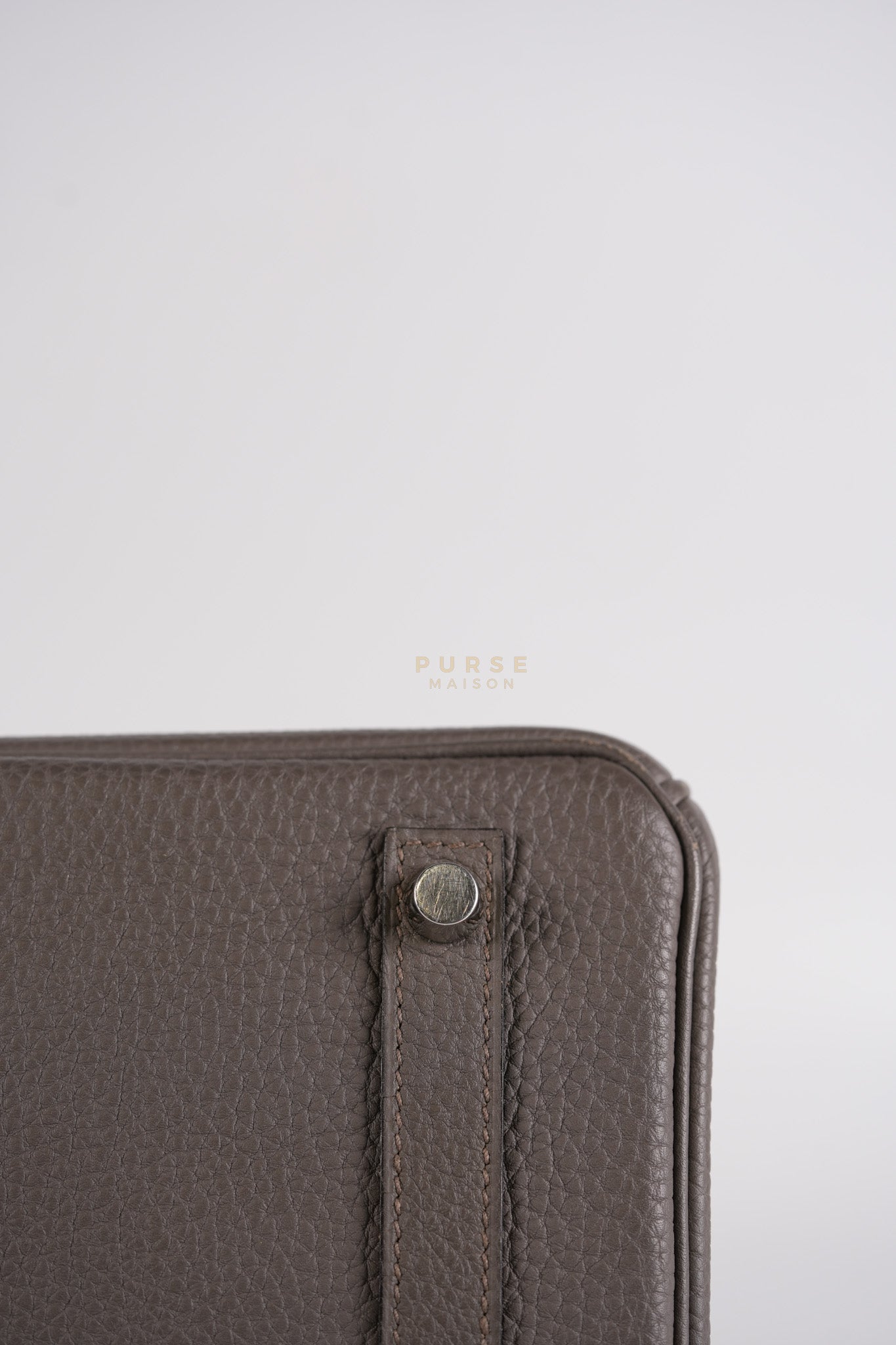 Birkin 30 Retourne Etain Togo Leather and Palladium Hardware Stamp X (2016) | Purse Maison Luxury Bags Shop