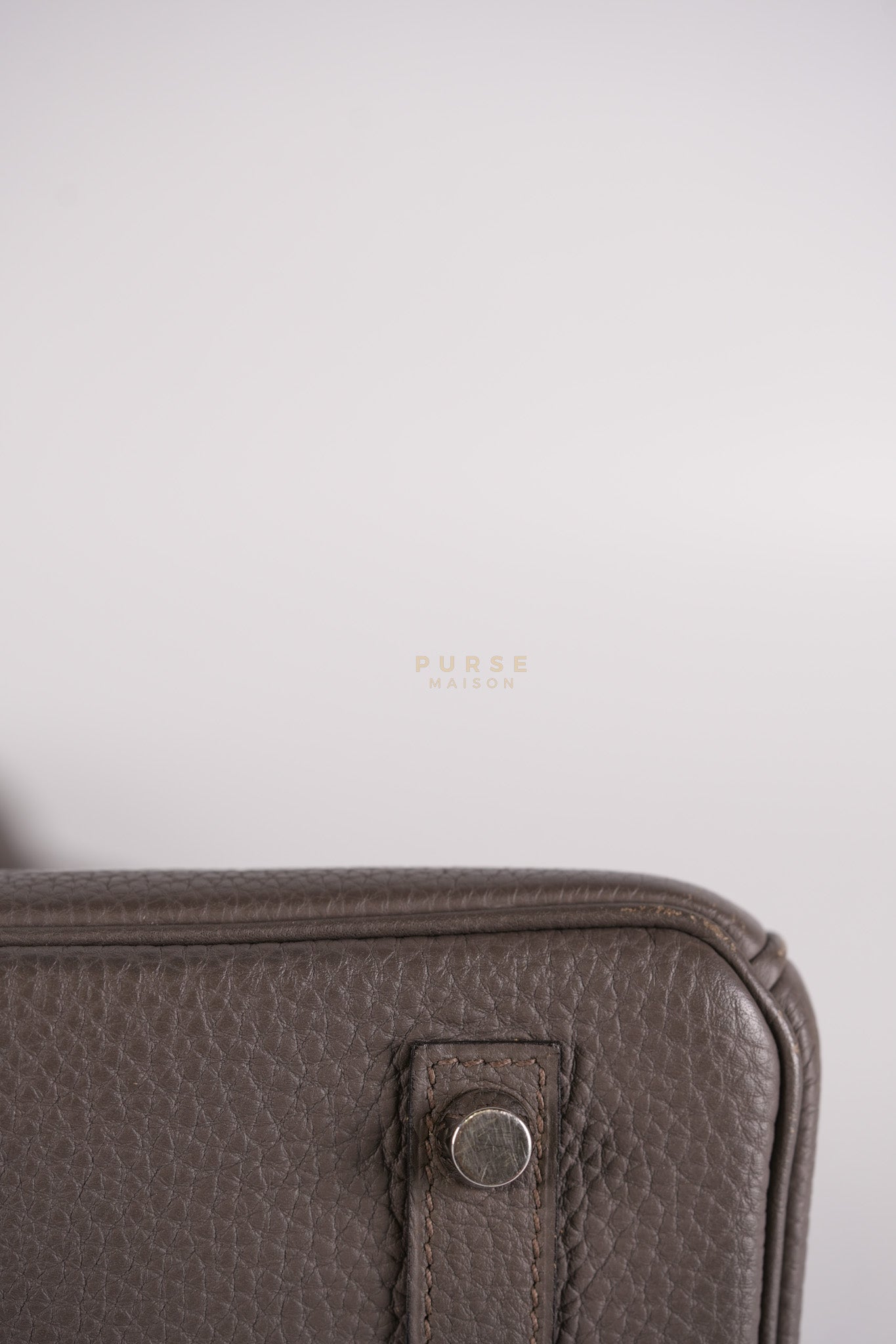 Birkin 30 Retourne Etain Togo Leather and Palladium Hardware Stamp X (2016) | Purse Maison Luxury Bags Shop