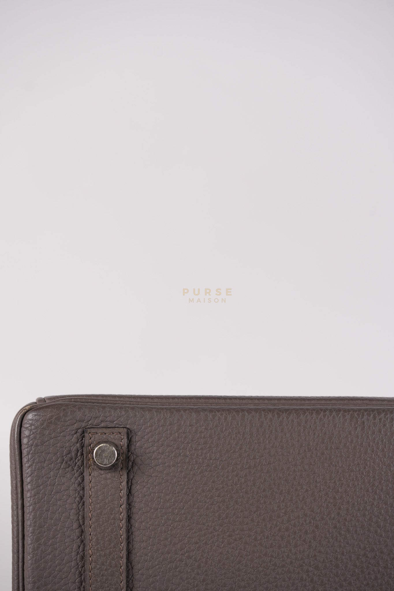 Birkin 30 Retourne Etain Togo Leather and Palladium Hardware Stamp X (2016) | Purse Maison Luxury Bags Shop