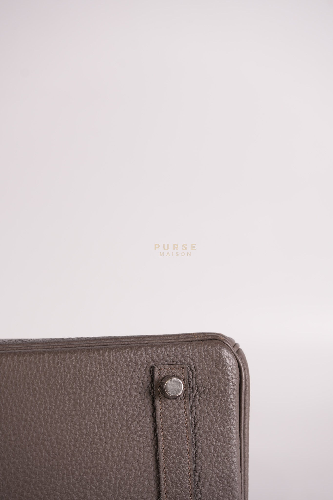 Birkin 30 Retourne Etain Togo Leather and Palladium Hardware Stamp X (2016) | Purse Maison Luxury Bags Shop