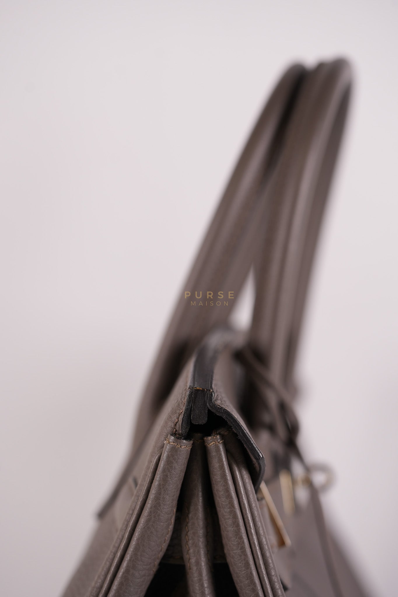 Birkin 30 Retourne Etain Togo Leather and Palladium Hardware Stamp X (2016) | Purse Maison Luxury Bags Shop