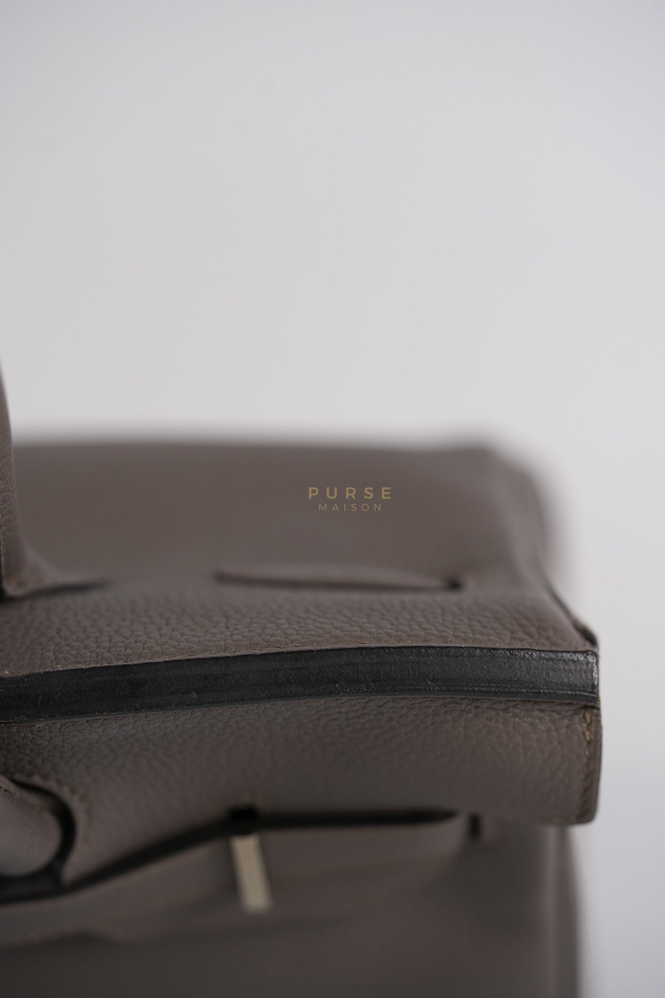 Birkin 30 Retourne Etain Togo Leather and Palladium Hardware Stamp X (2016) | Purse Maison Luxury Bags Shop