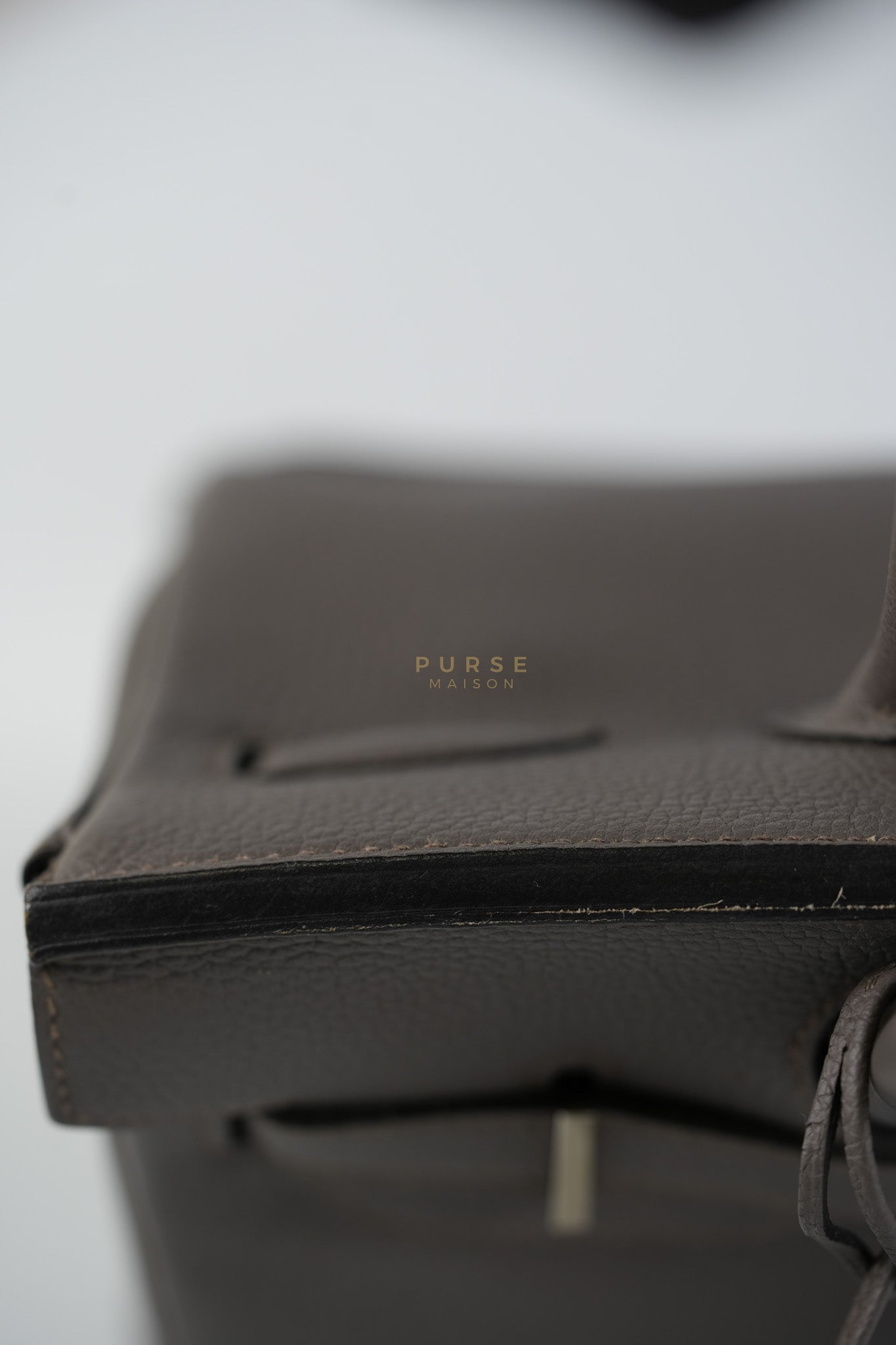 Birkin 30 Retourne Etain Togo Leather and Palladium Hardware Stamp X (2016) | Purse Maison Luxury Bags Shop