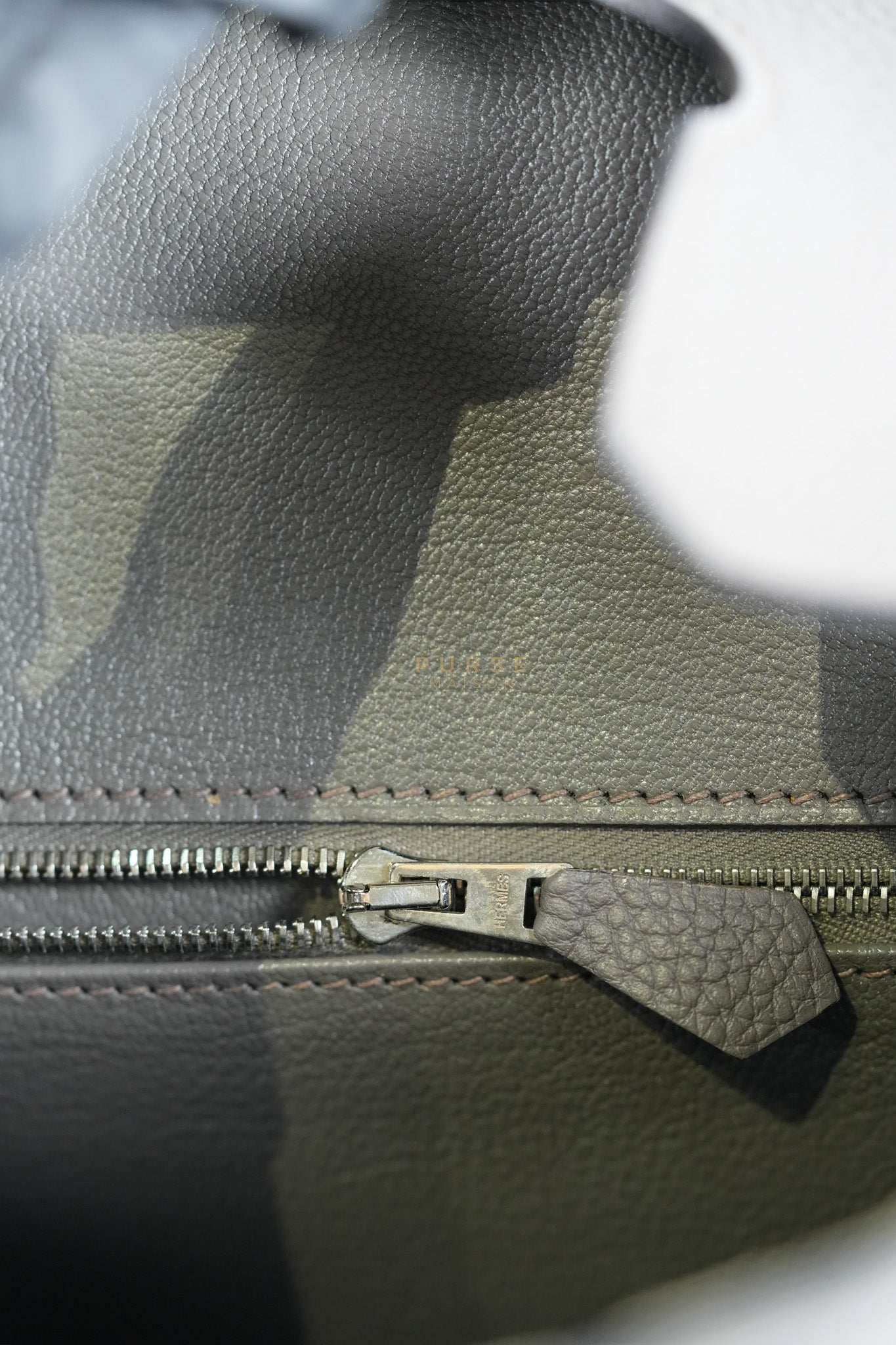 Birkin 30 Retourne Etain Togo Leather and Palladium Hardware Stamp X (2016) | Purse Maison Luxury Bags Shop