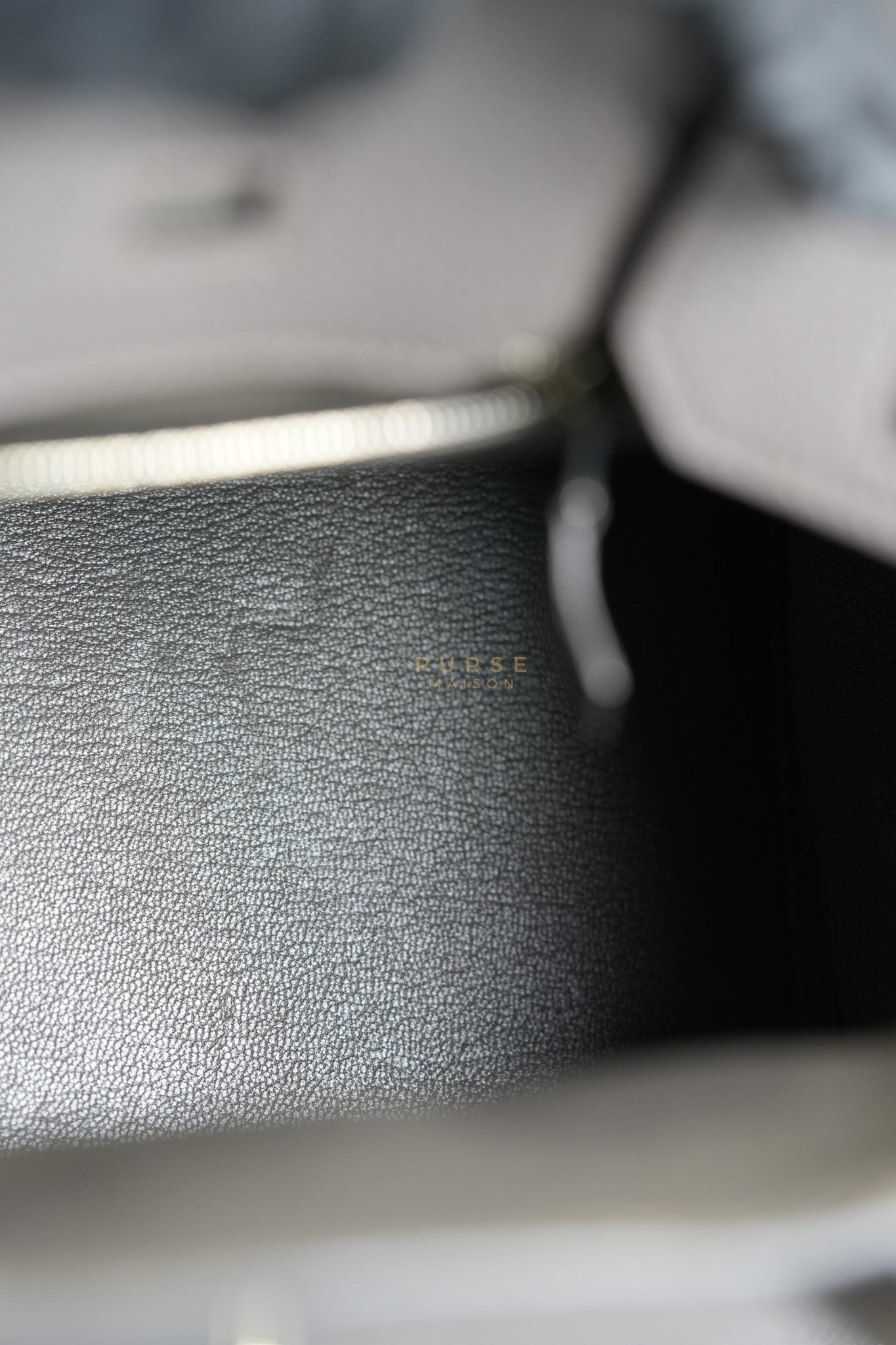 Birkin 30 Retourne Etain Togo Leather and Palladium Hardware Stamp X (2016) | Purse Maison Luxury Bags Shop