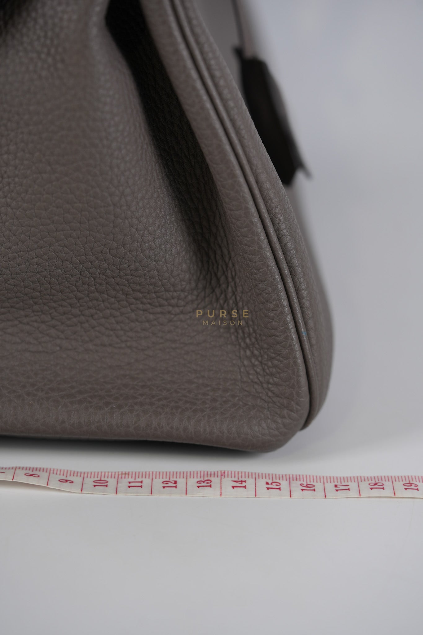 Birkin 30 Retourne Etain Togo Leather and Palladium Hardware Stamp X (2016) | Purse Maison Luxury Bags Shop