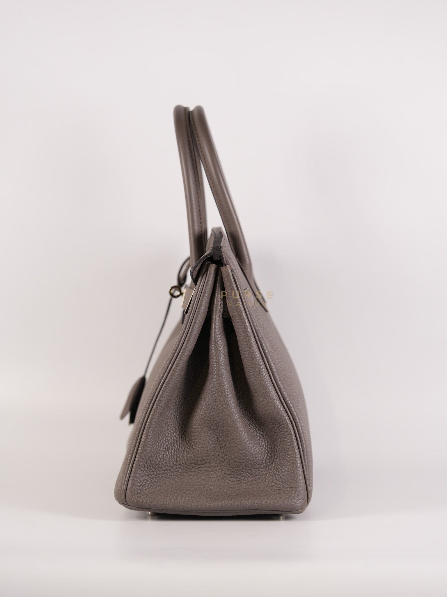 Birkin 30 Retourne Etain Togo Leather and Palladium Hardware Stamp X (2016) | Purse Maison Luxury Bags Shop