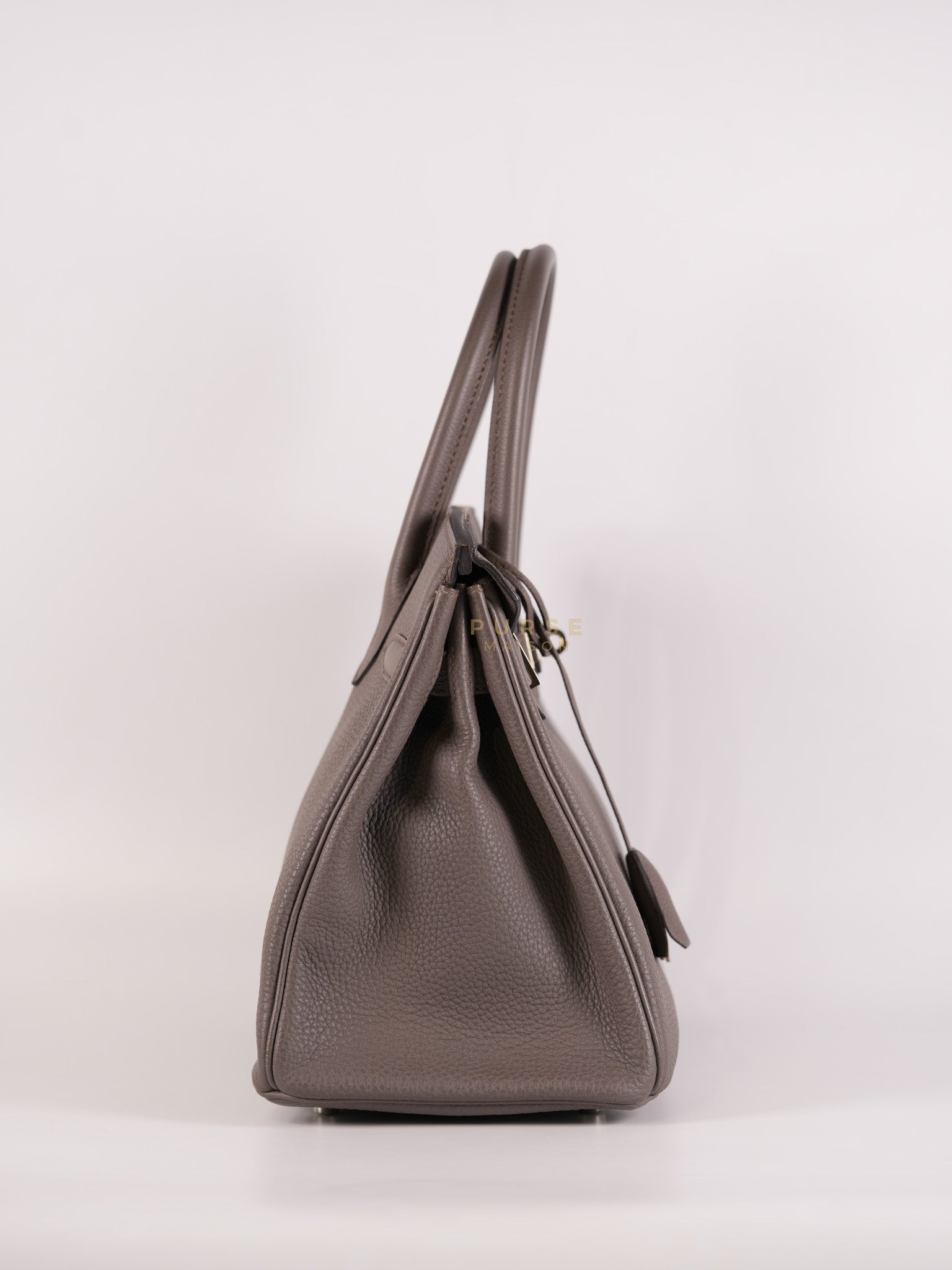 Birkin 30 Retourne Etain Togo Leather and Palladium Hardware Stamp X (2016) | Purse Maison Luxury Bags Shop