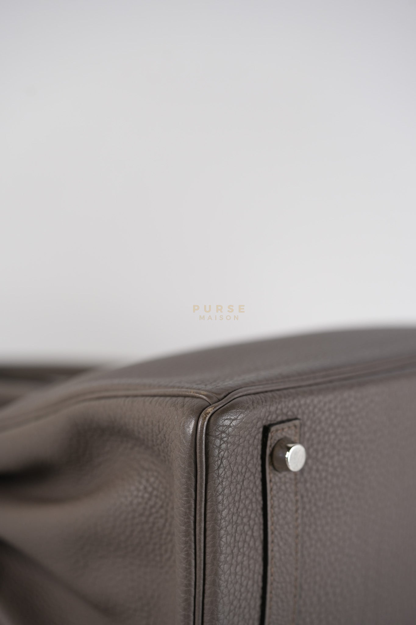 Birkin 30 Retourne Etain Togo Leather and Palladium Hardware Stamp X (2016) | Purse Maison Luxury Bags Shop