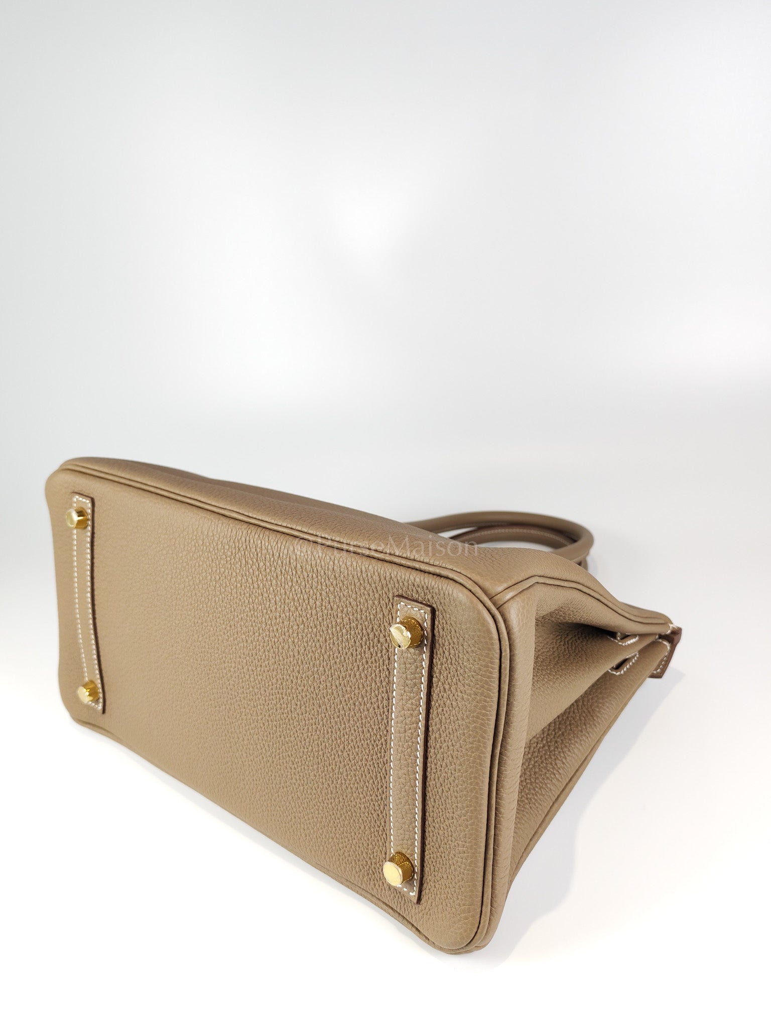 Birkin 30 Retourne Etoupe in Togo Leather and Gold Hardware Stamp W (2024) | Purse Maison Luxury Bags Shop