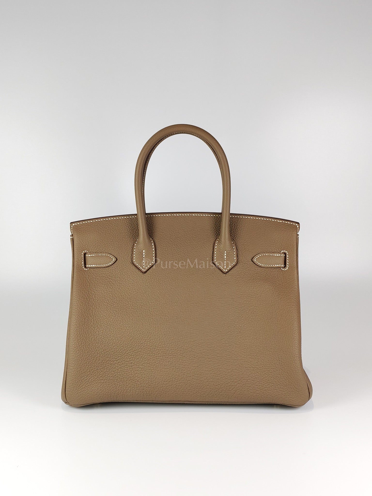 Birkin 30 Retourne Etoupe in Togo Leather and Gold Hardware Stamp W (2024) | Purse Maison Luxury Bags Shop