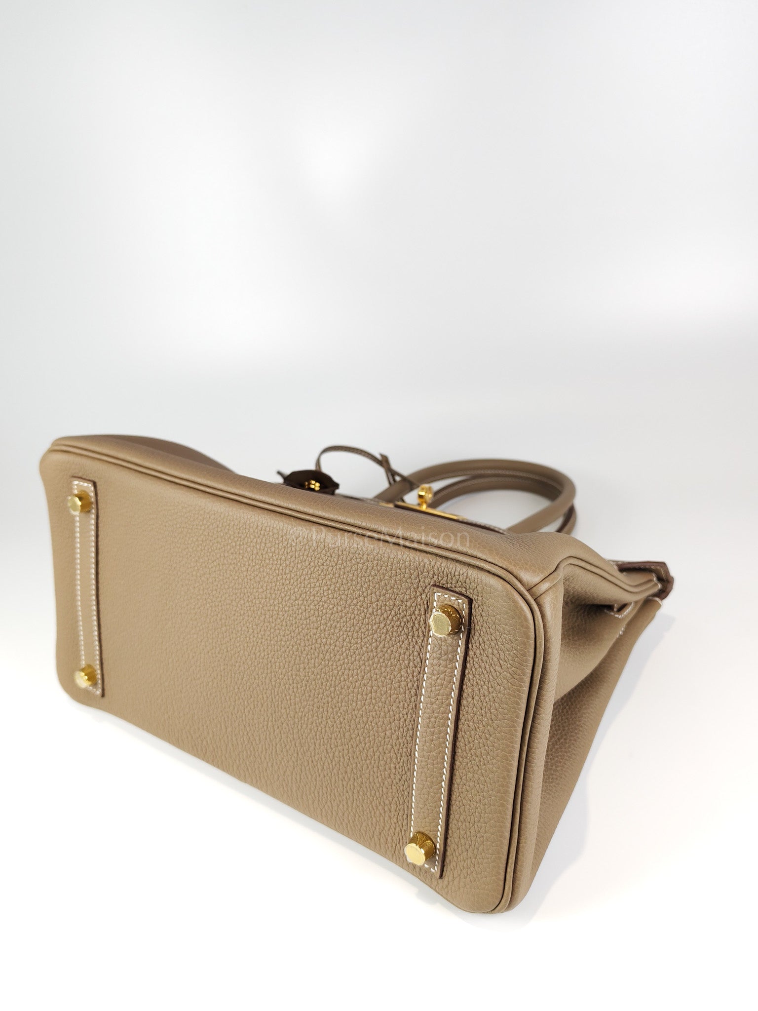 Birkin 30 Retourne Etoupe in Togo Leather and Gold Hardware Stamp W (2024) | Purse Maison Luxury Bags Shop