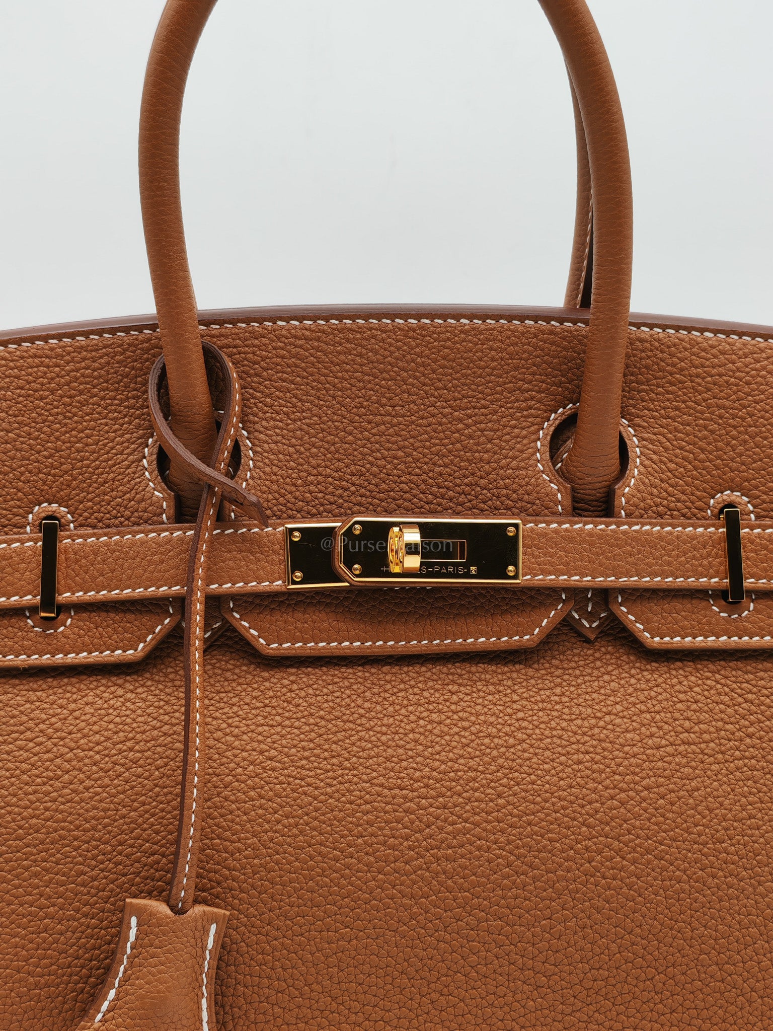 Birkin 30 Retourne Gold in Togo Leather and Gold Hardware Stamp U(2022) | Purse Maison Luxury Bags Shop