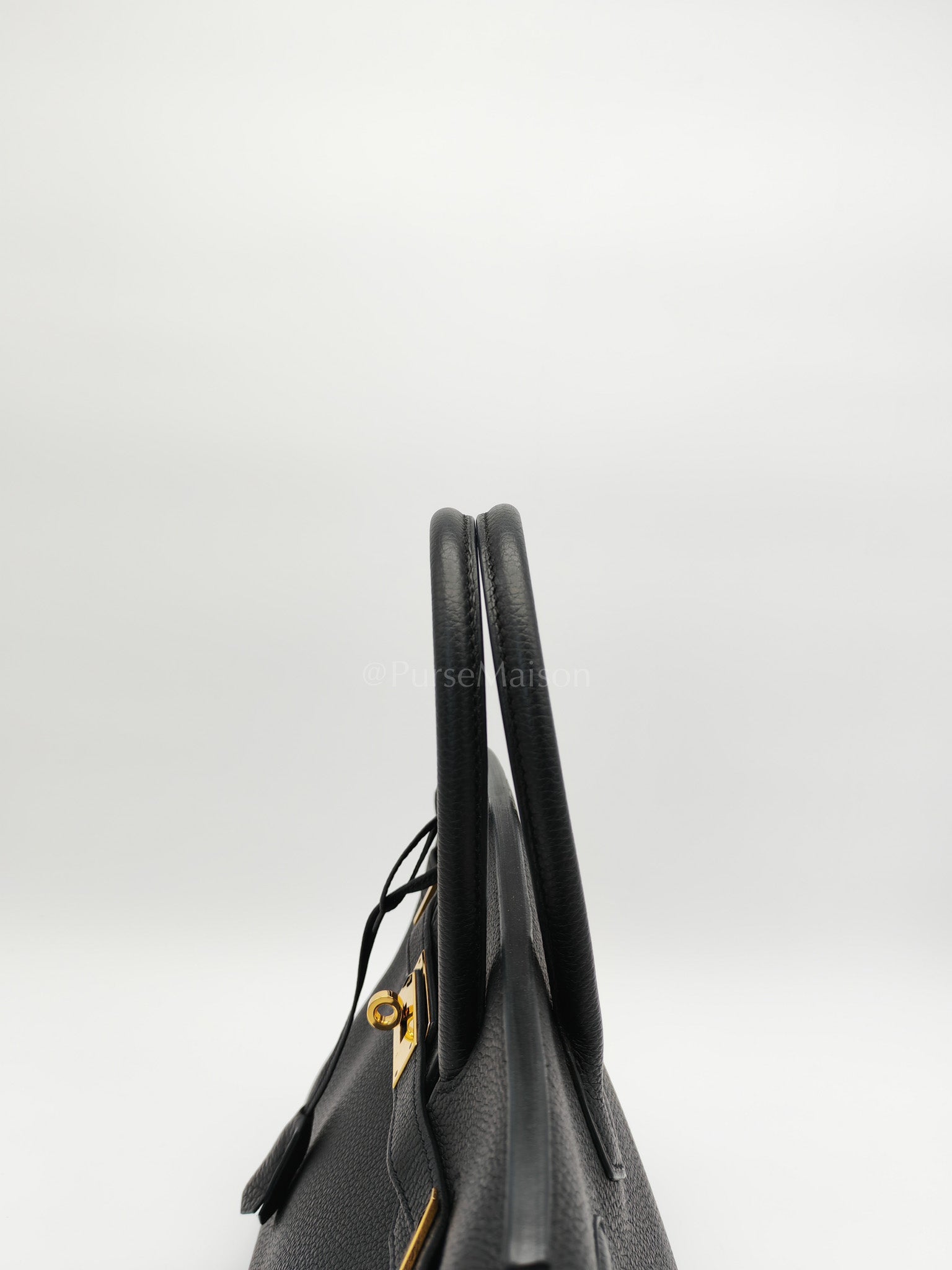 Birkin 30 Retourne in Black Togo Leather and Gold Hardware Stamp Z (2021) | Purse Maison Luxury Bags Shop