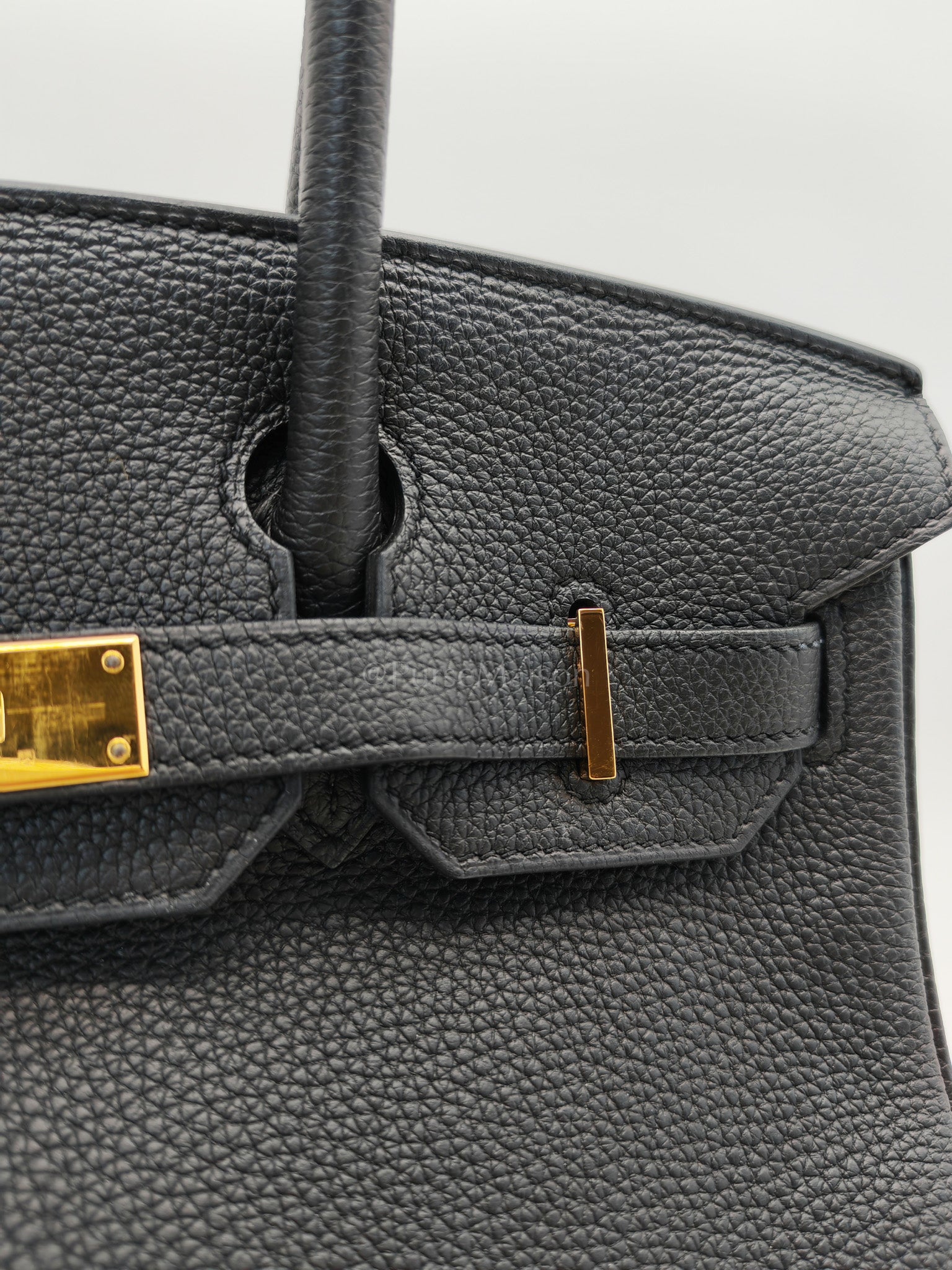 Birkin 30 Retourne in Black Togo Leather and Gold Hardware Stamp Z (2021) | Purse Maison Luxury Bags Shop