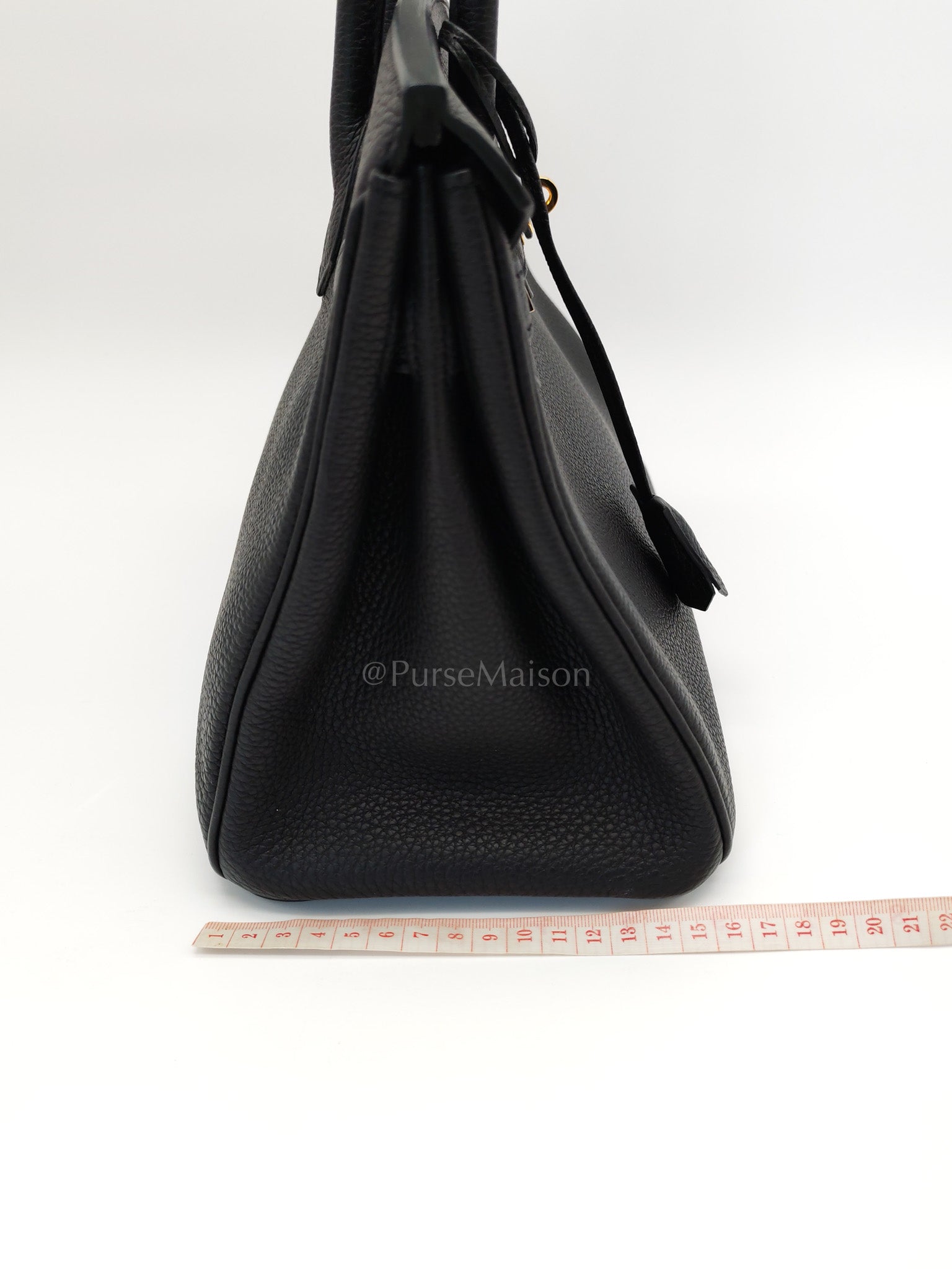 Birkin 30 Retourne in Black Togo Leather and Gold Hardware Stamp Z (2021) | Purse Maison Luxury Bags Shop