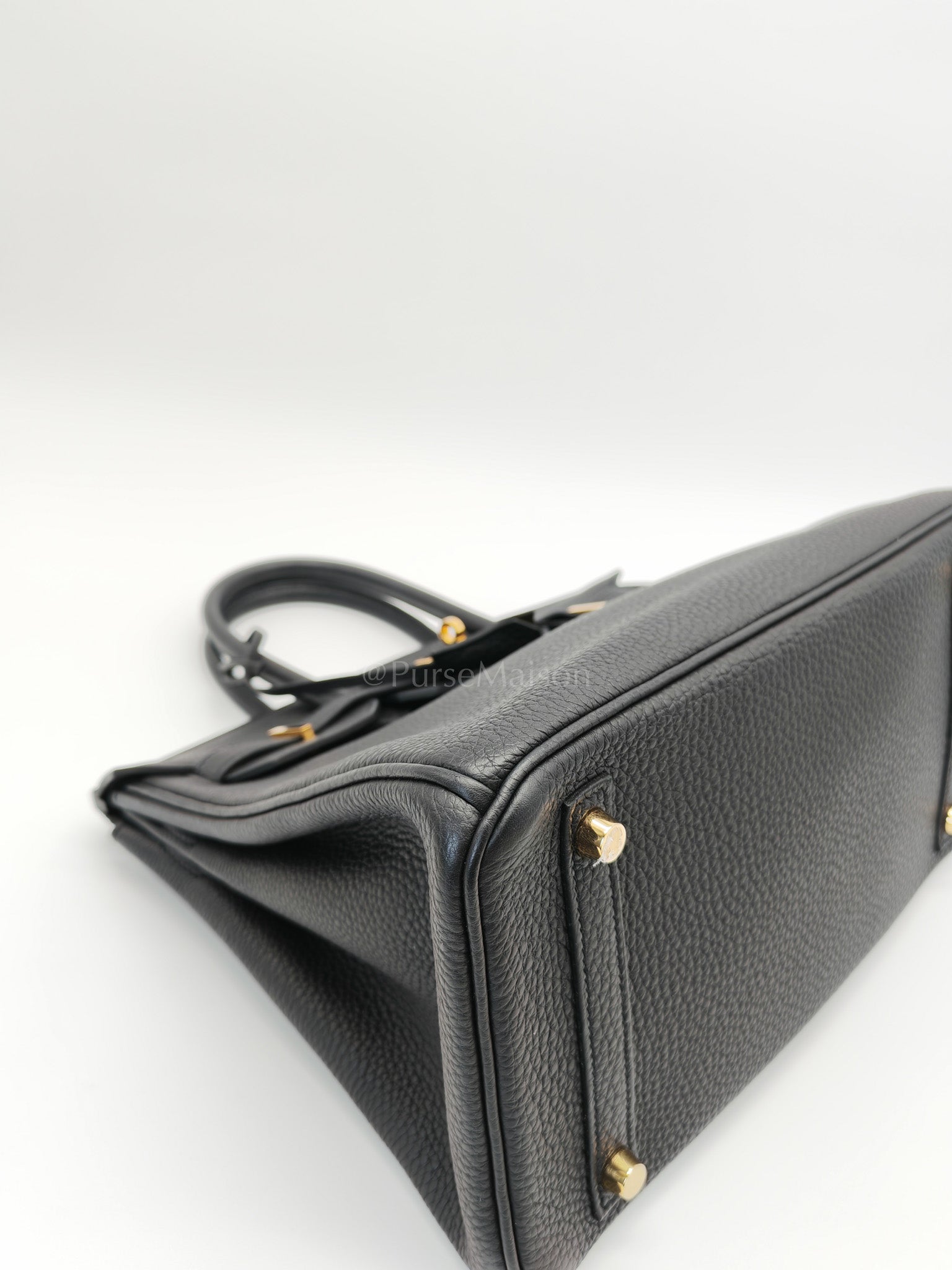 Birkin 30 Retourne in Black Togo Leather and Gold Hardware Stamp Z (2021) | Purse Maison Luxury Bags Shop