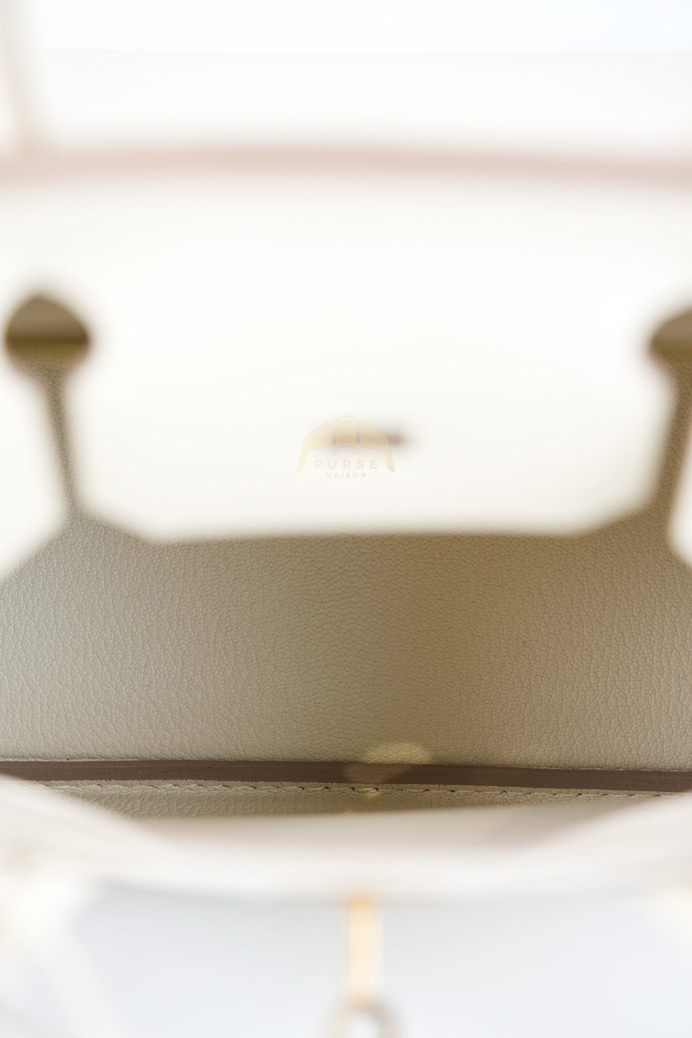 Birkin 30 Retourne in Craie Epsom Leather and Gold Hardware Stamp D (2019) | Purse Maison Luxury Bags Shop