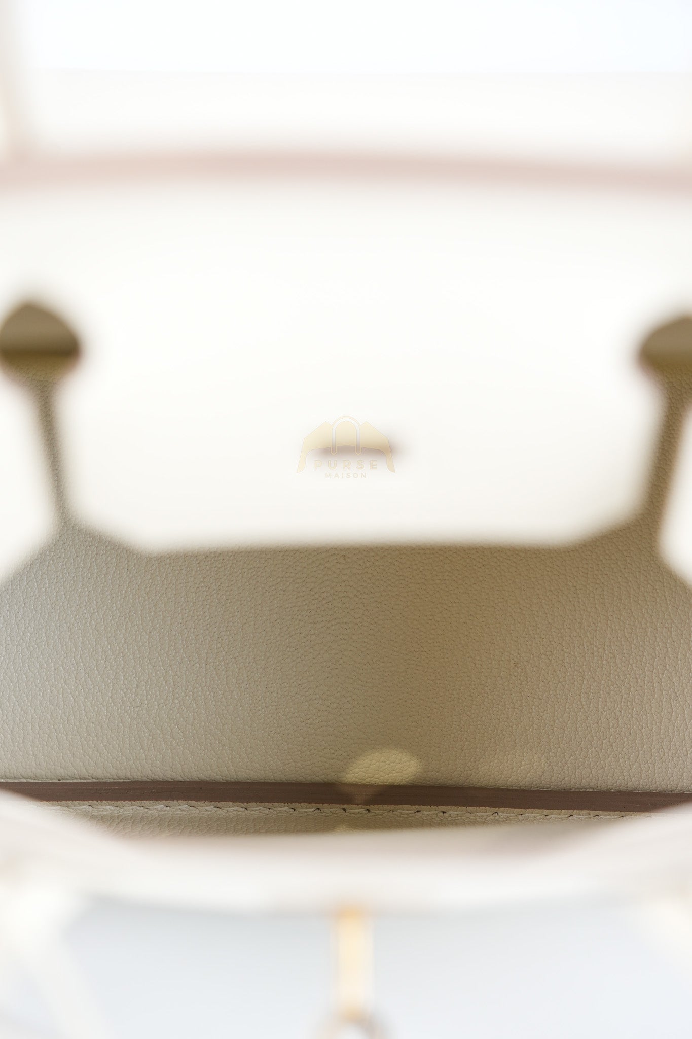 Birkin 30 Retourne in Craie Epsom Leather and Gold Hardware Stamp D (2019) | Purse Maison Luxury Bags Shop