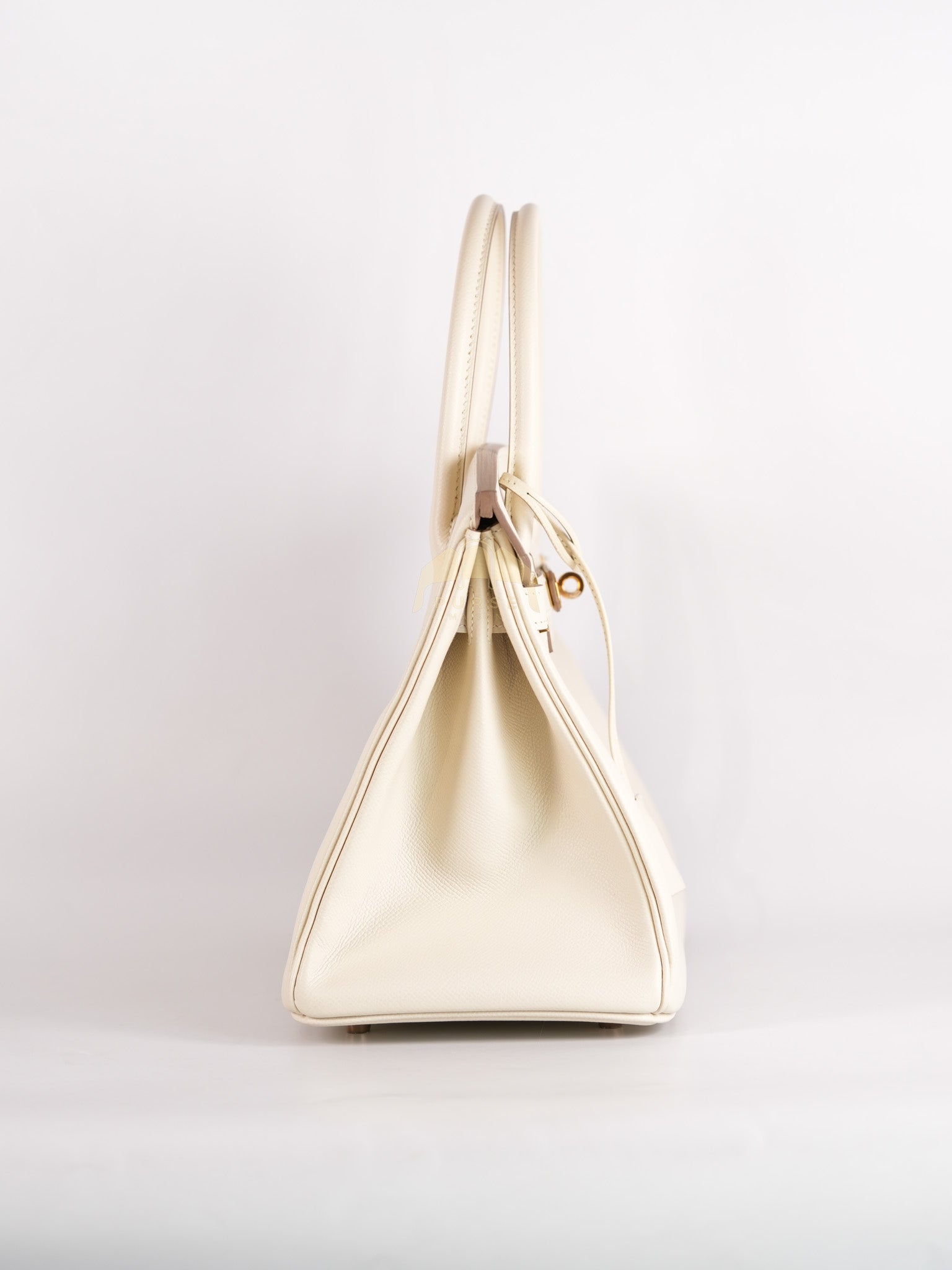 Birkin 30 Retourne in Craie Epsom Leather and Gold Hardware Stamp D (2019) | Purse Maison Luxury Bags Shop