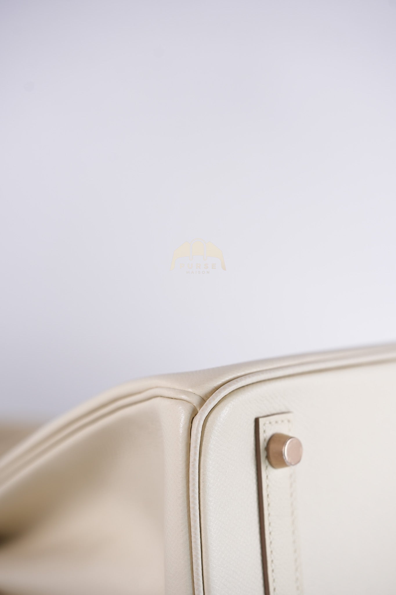 Birkin 30 Retourne in Craie Epsom Leather and Gold Hardware Stamp D (2019) | Purse Maison Luxury Bags Shop