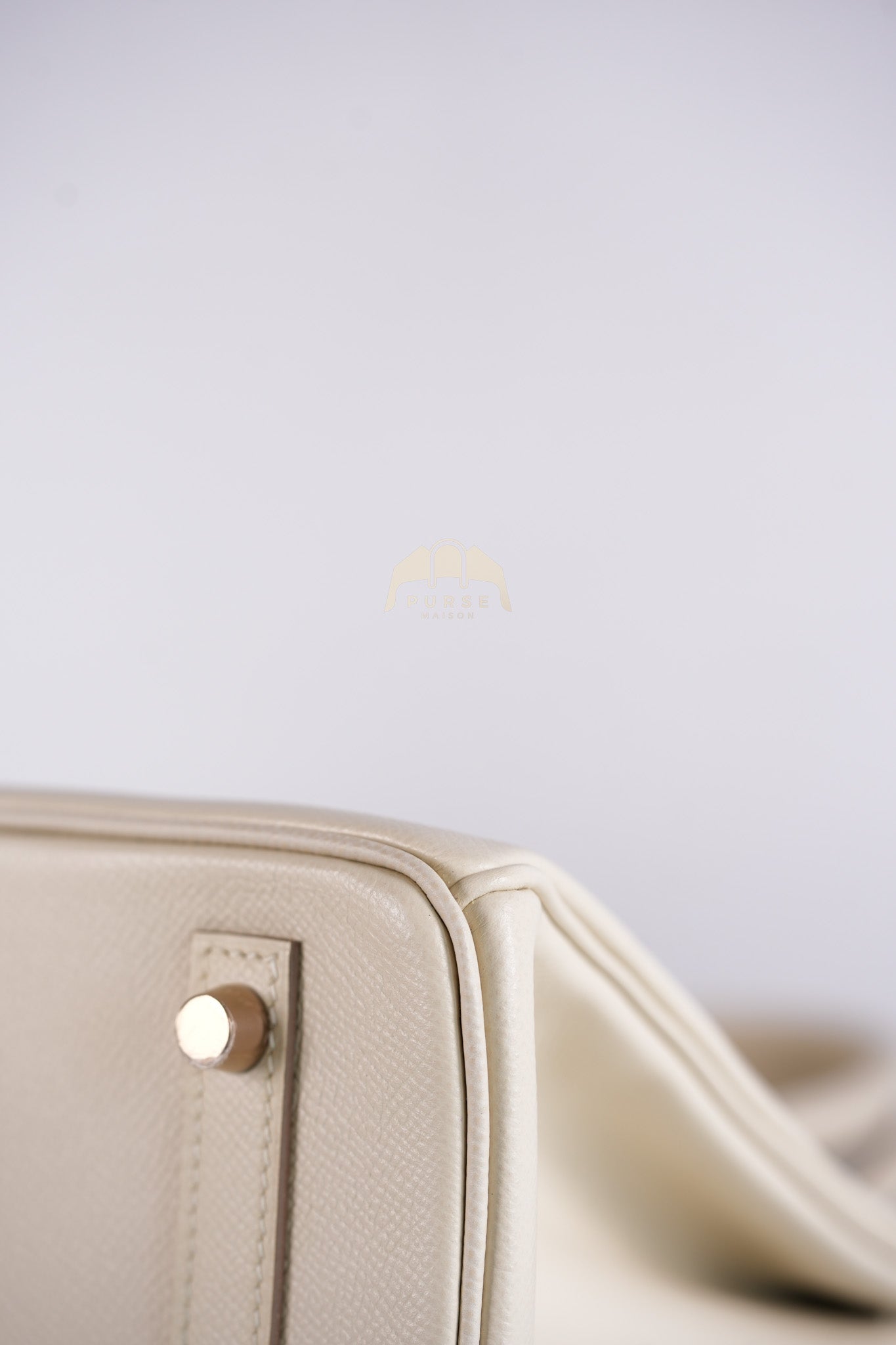 Birkin 30 Retourne in Craie Epsom Leather and Gold Hardware Stamp D (2019) | Purse Maison Luxury Bags Shop