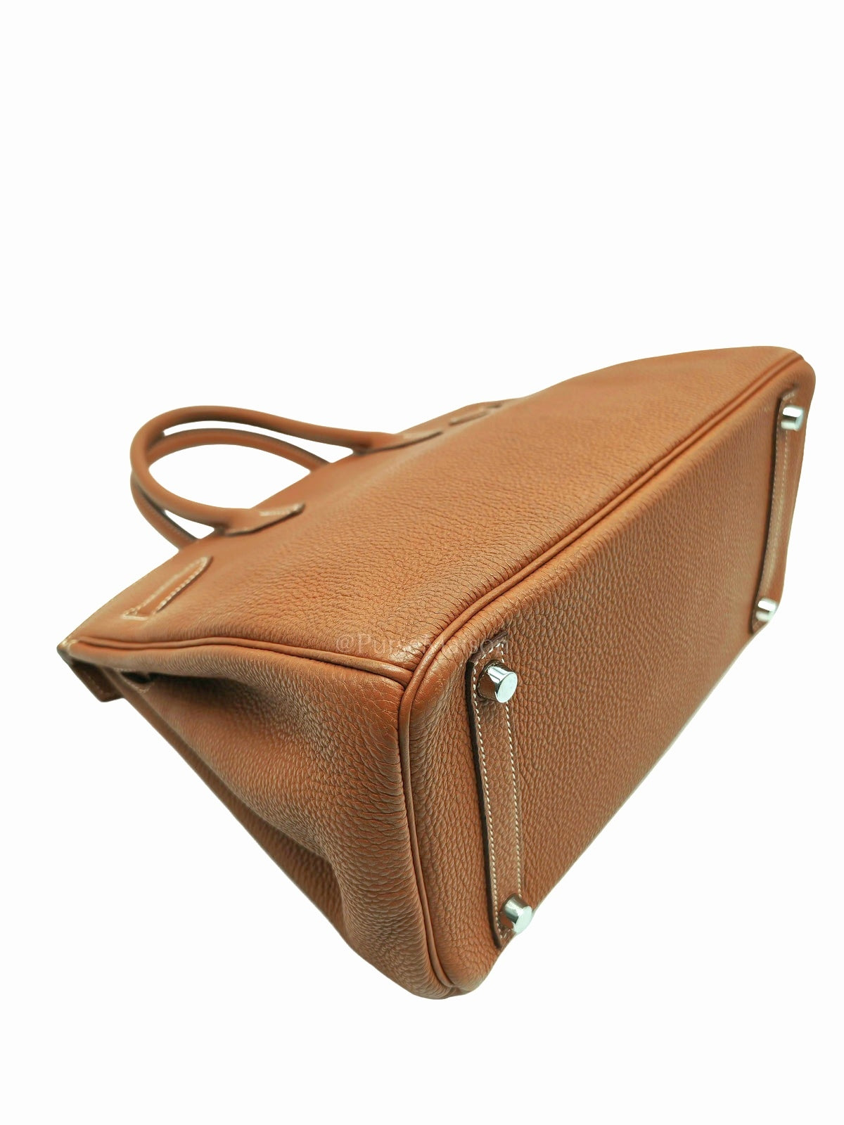 Birkin 30 Retourne in Gold Togo Leather and Palladium Hardware Stamp Square M (2009) | Purse Maison Luxury Bags Shop