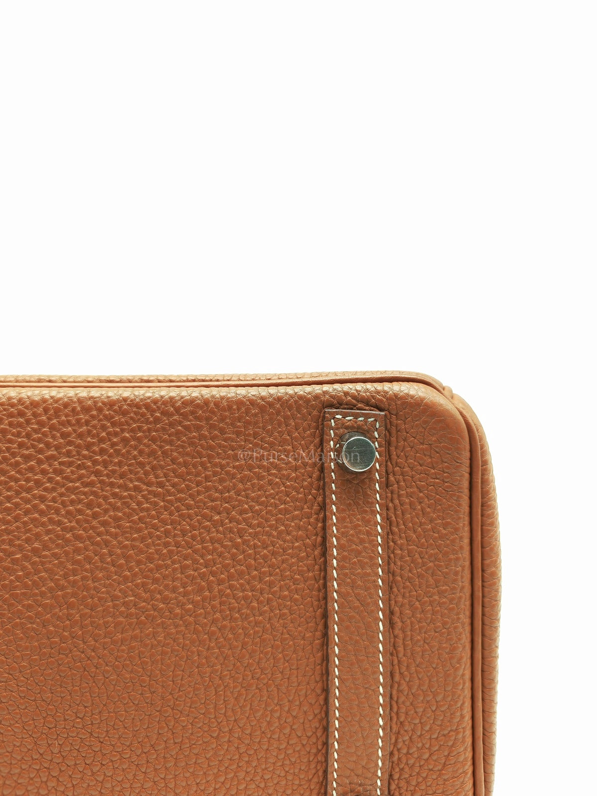 Birkin 30 Retourne in Gold Togo Leather and Palladium Hardware Stamp Square M (2009) | Purse Maison Luxury Bags Shop