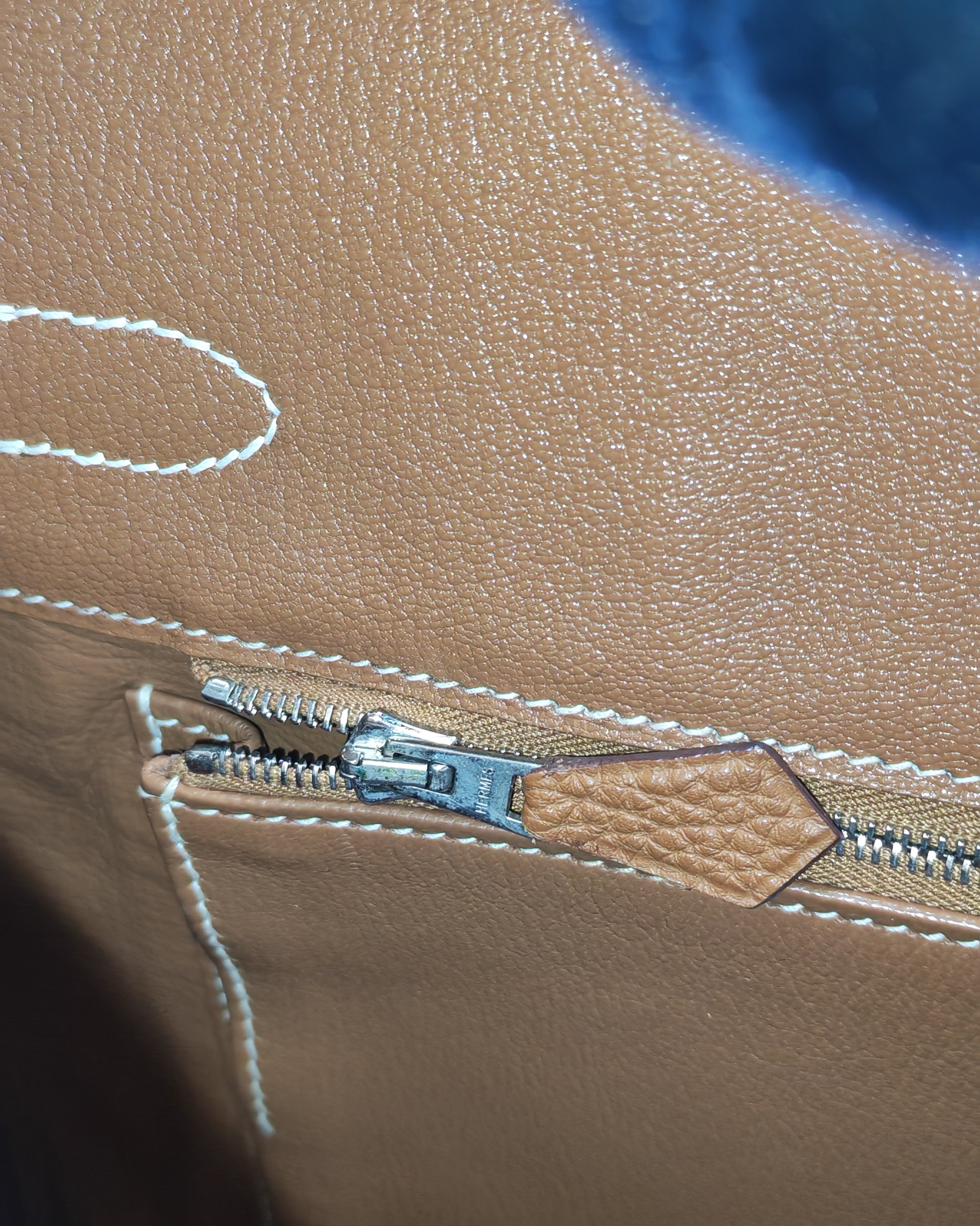 Birkin 30 Retourne in Gold Togo Leather and Palladium Hardware Stamp Square M (2009) | Purse Maison Luxury Bags Shop