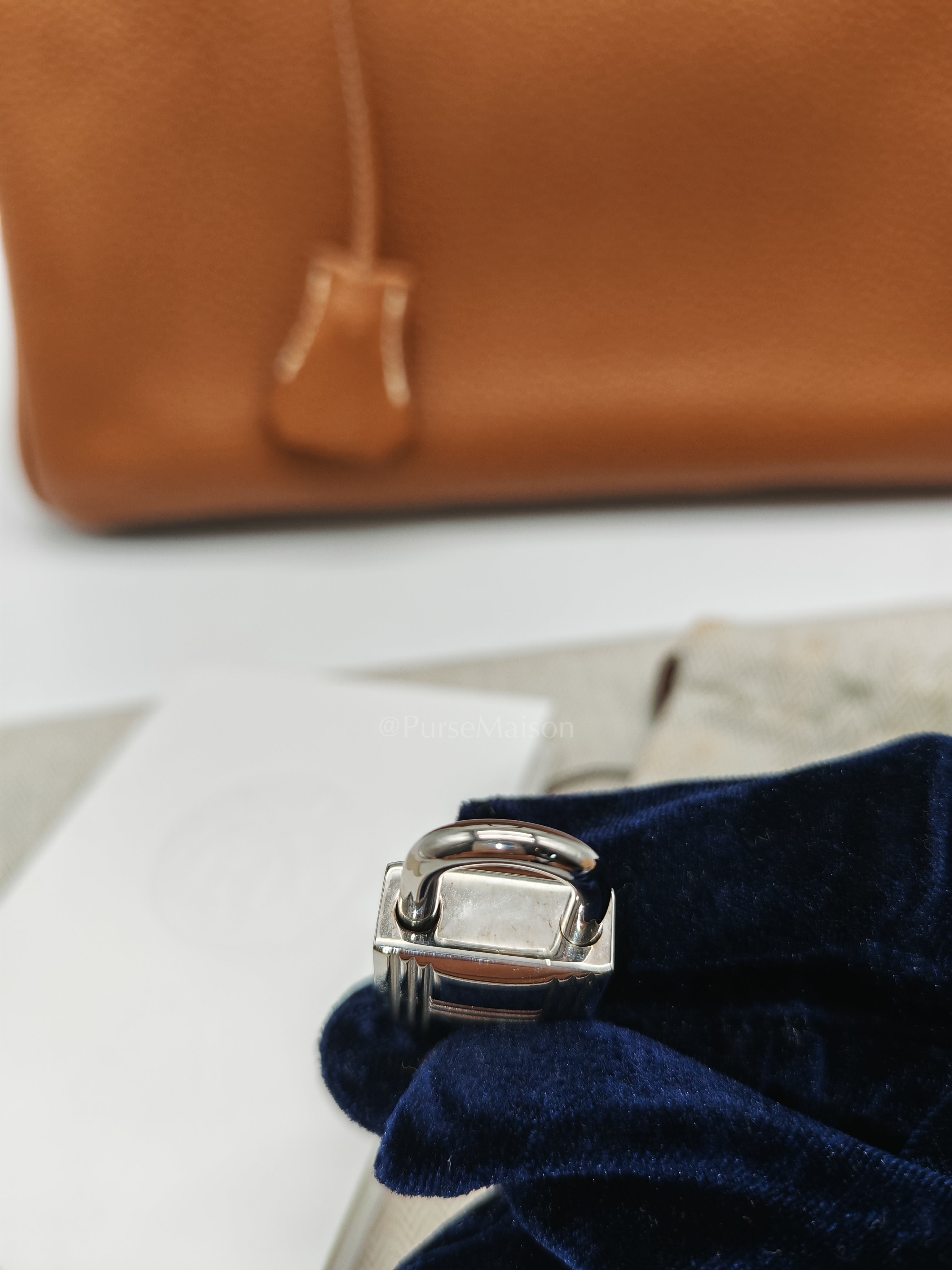 Birkin 30 Retourne in Gold Togo Leather and Palladium Hardware Stamp Square M (2009) | Purse Maison Luxury Bags Shop