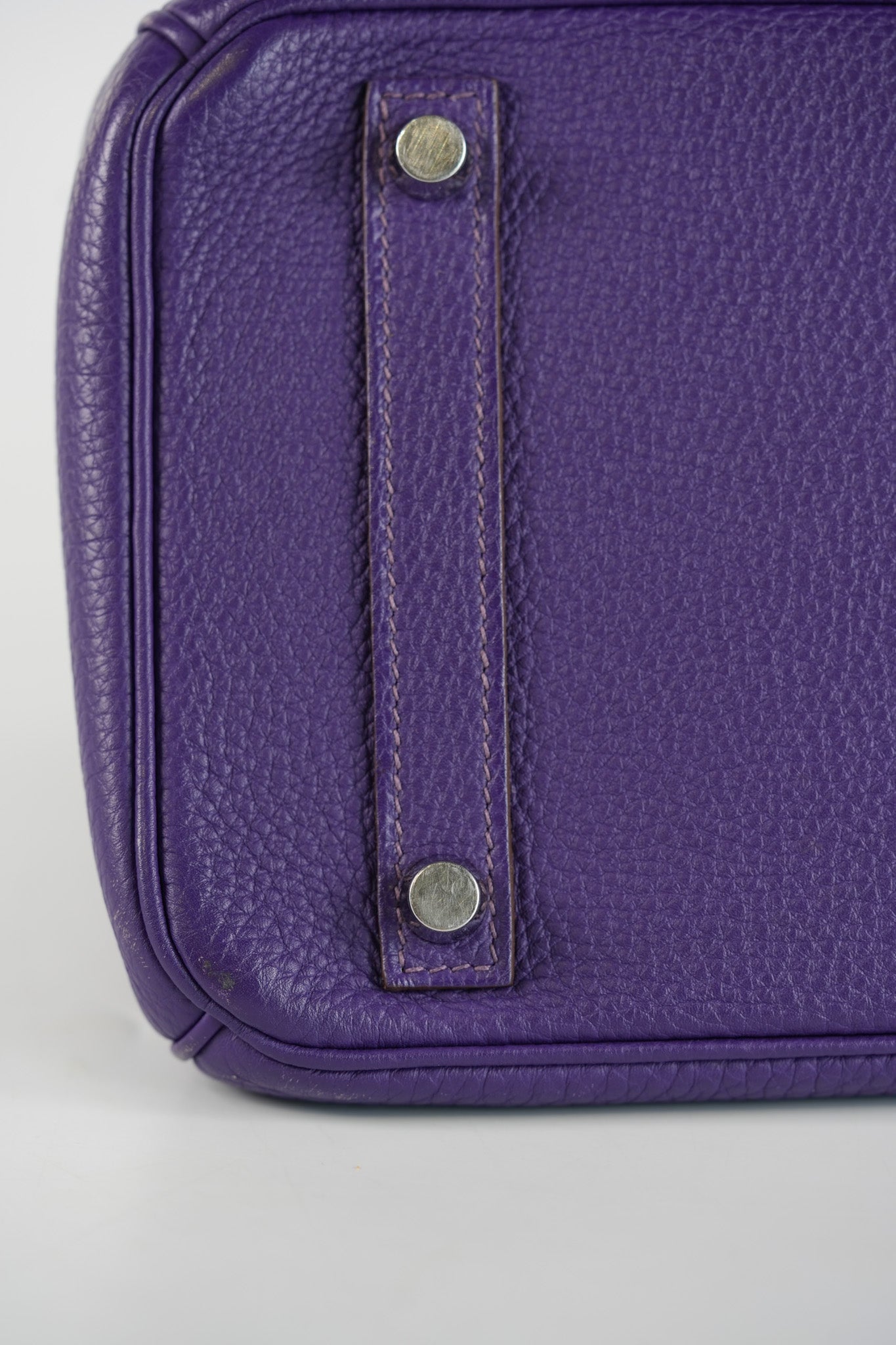 Birkin 30 Retourne in Purple Togo Leather and Palladium Square N (2010) | Purse Maison Luxury Bags Shop