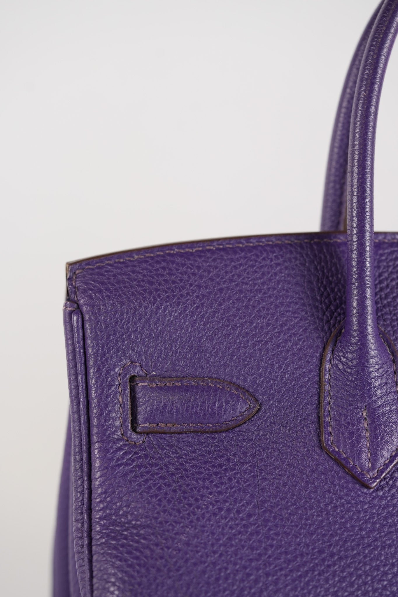 Birkin 30 Retourne in Purple Togo Leather and Palladium Square N (2010) | Purse Maison Luxury Bags Shop