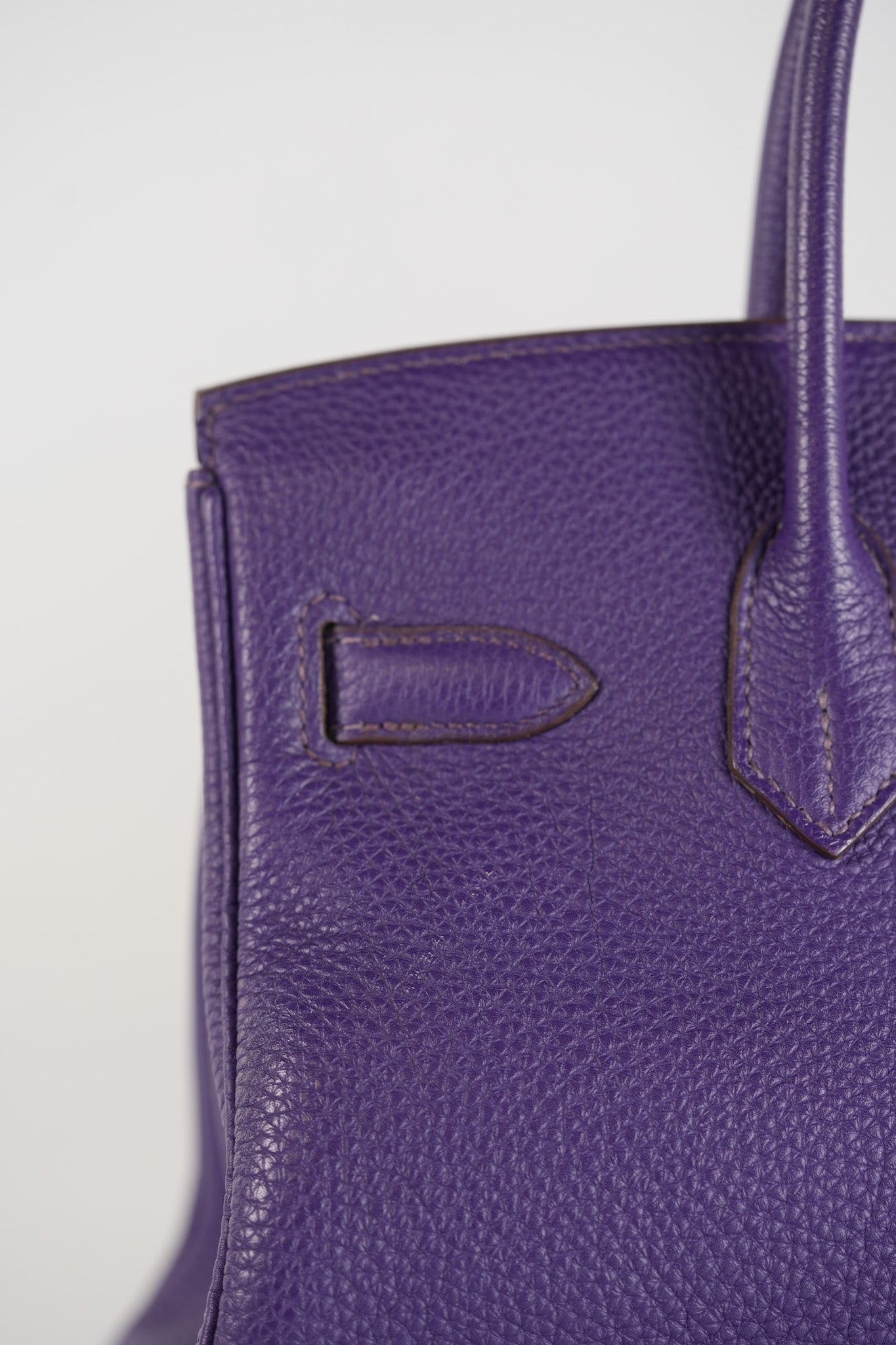 Birkin 30 Retourne in Purple Togo Leather and Palladium Square N (2010) | Purse Maison Luxury Bags Shop
