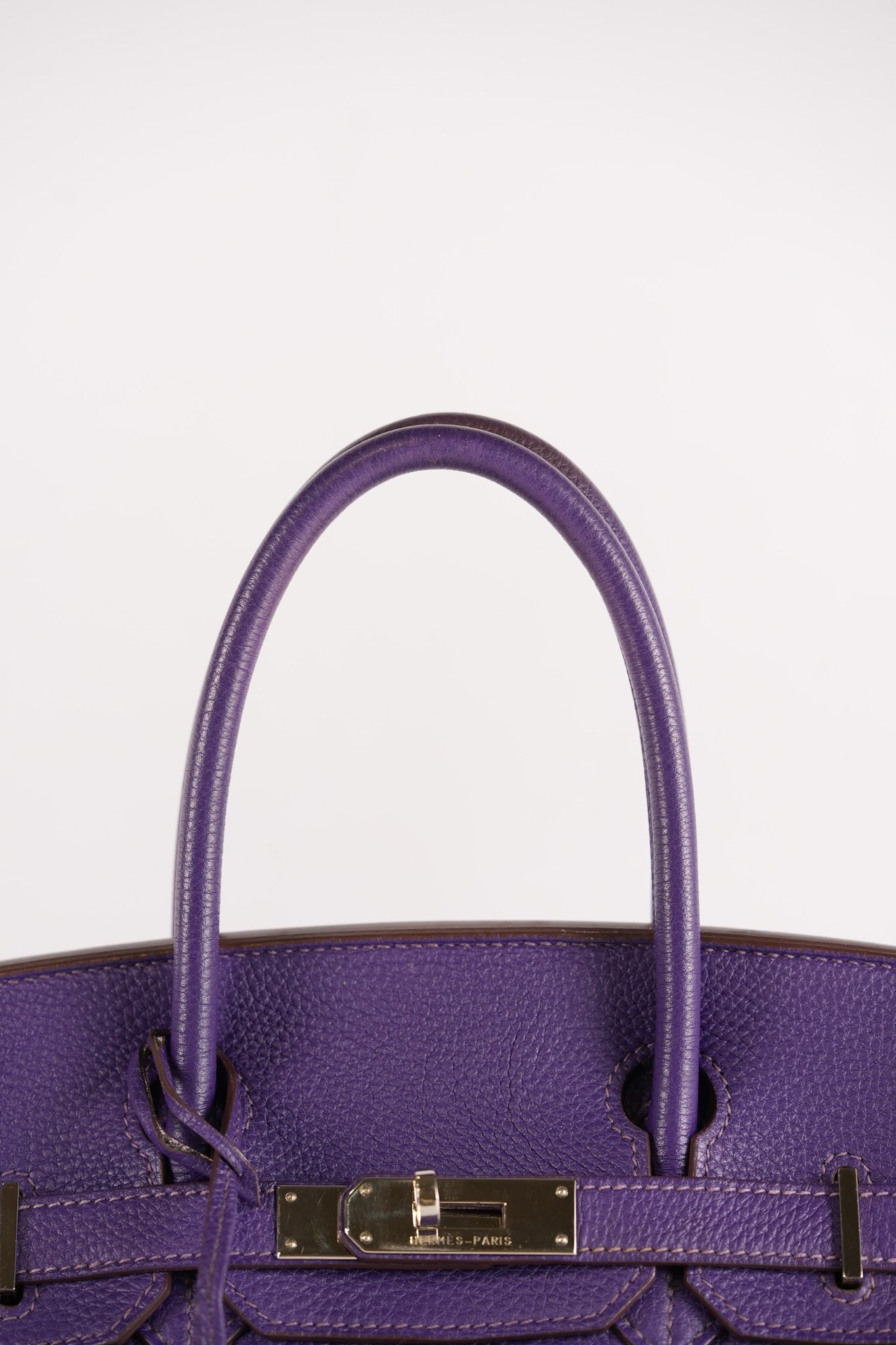 Birkin 30 Retourne in Purple Togo Leather and Palladium Square N (2010) | Purse Maison Luxury Bags Shop