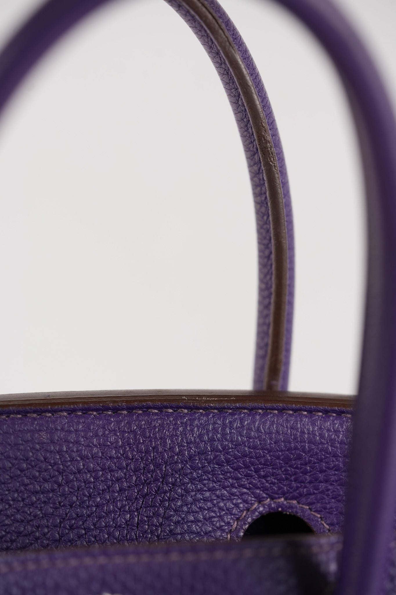 Birkin 30 Retourne in Purple Togo Leather and Palladium Square N (2010) | Purse Maison Luxury Bags Shop