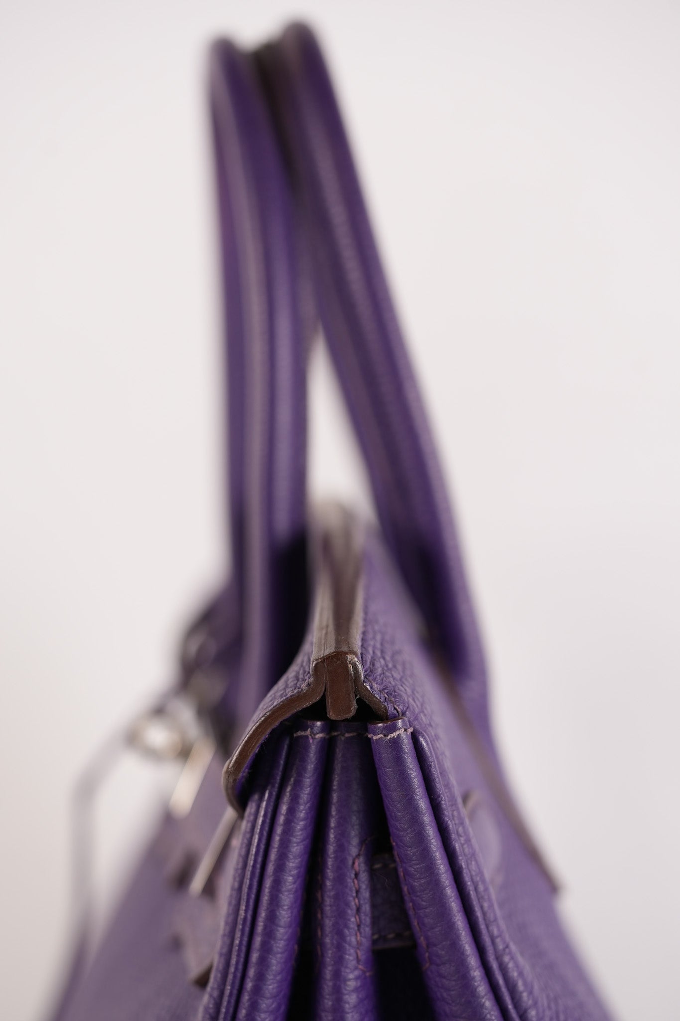 Birkin 30 Retourne in Purple Togo Leather and Palladium Square N (2010) | Purse Maison Luxury Bags Shop