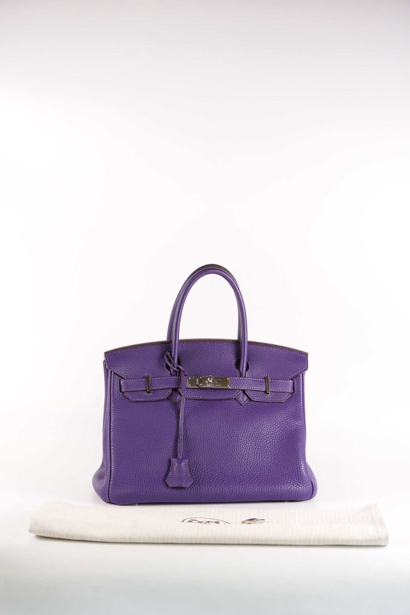 Birkin 30 Retourne in Purple Togo Leather and Palladium Square N (2010) | Purse Maison Luxury Bags Shop