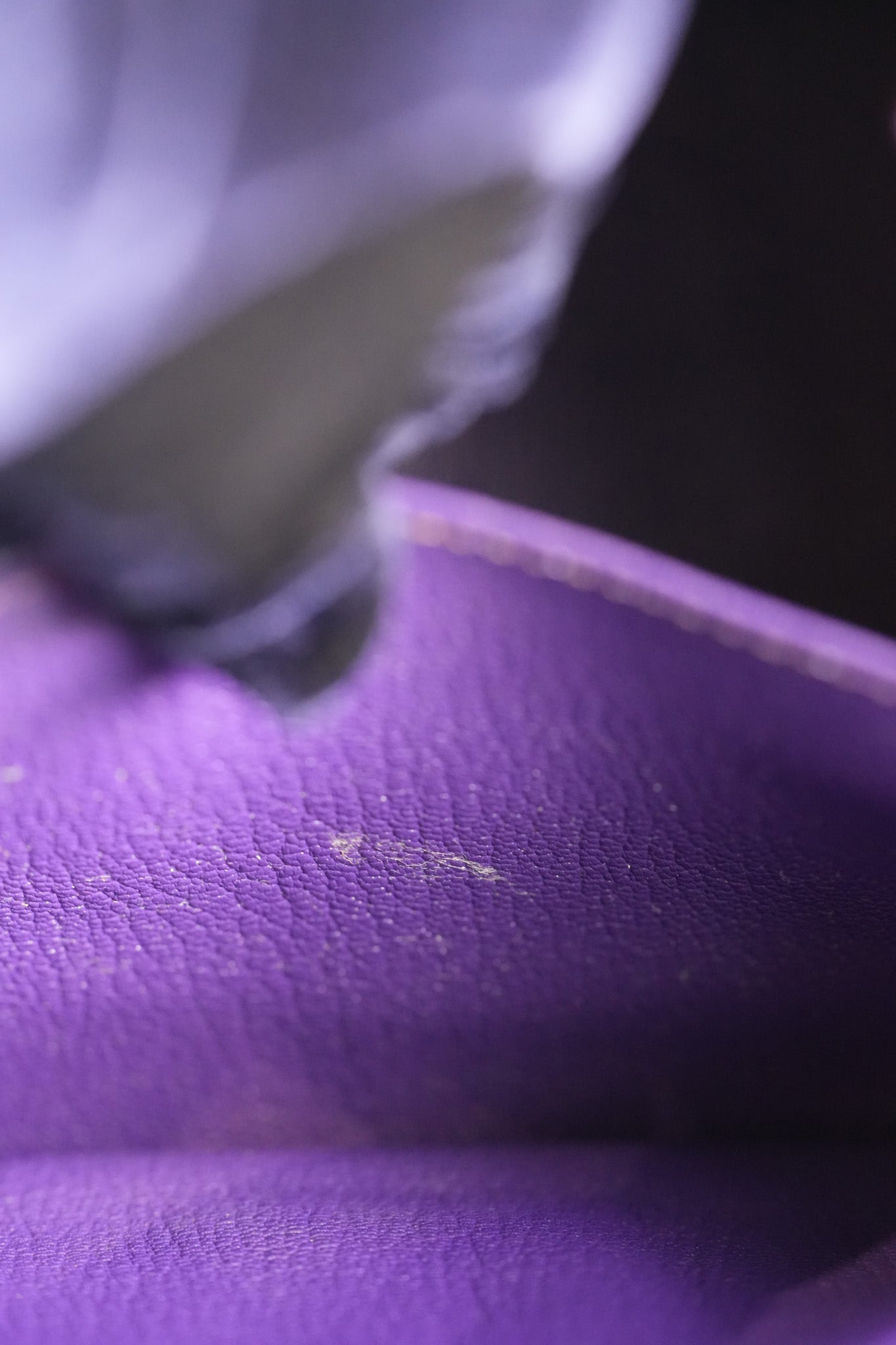 Birkin 30 Retourne in Purple Togo Leather and Palladium Square N (2010) | Purse Maison Luxury Bags Shop