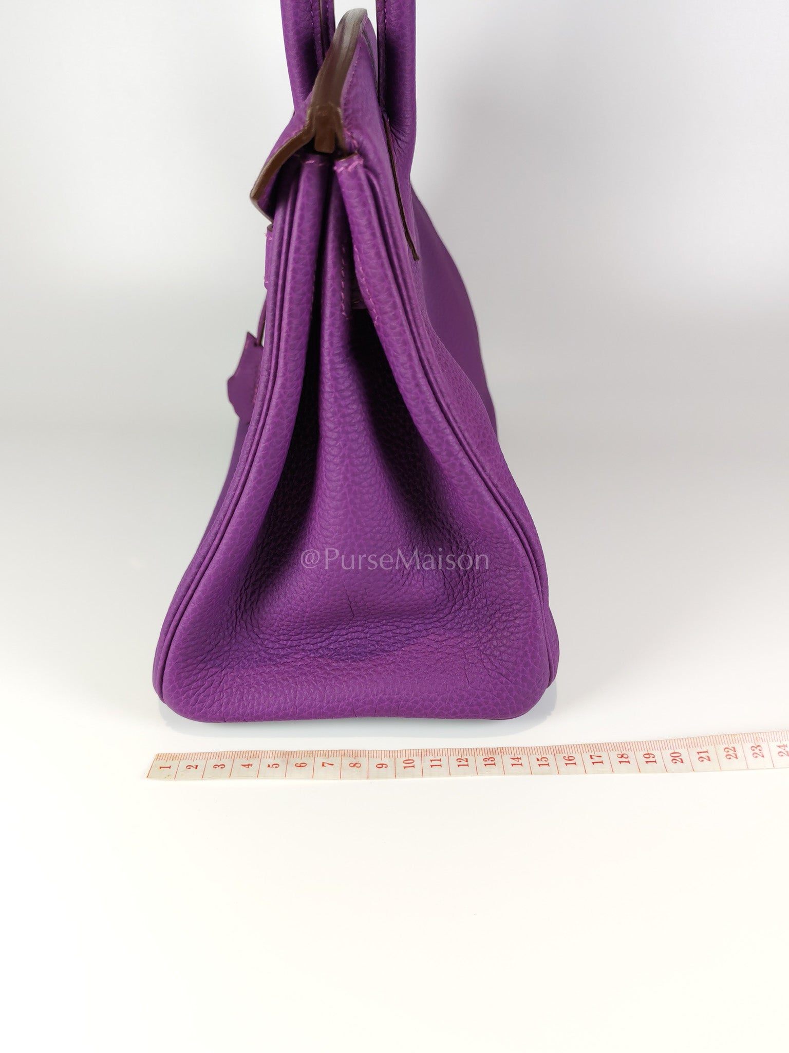 Birkin 30 Retourne in Purple Togo Loeather and Gold Hardware Stamp T (2015) | Purse Maison Luxury Bags Shop