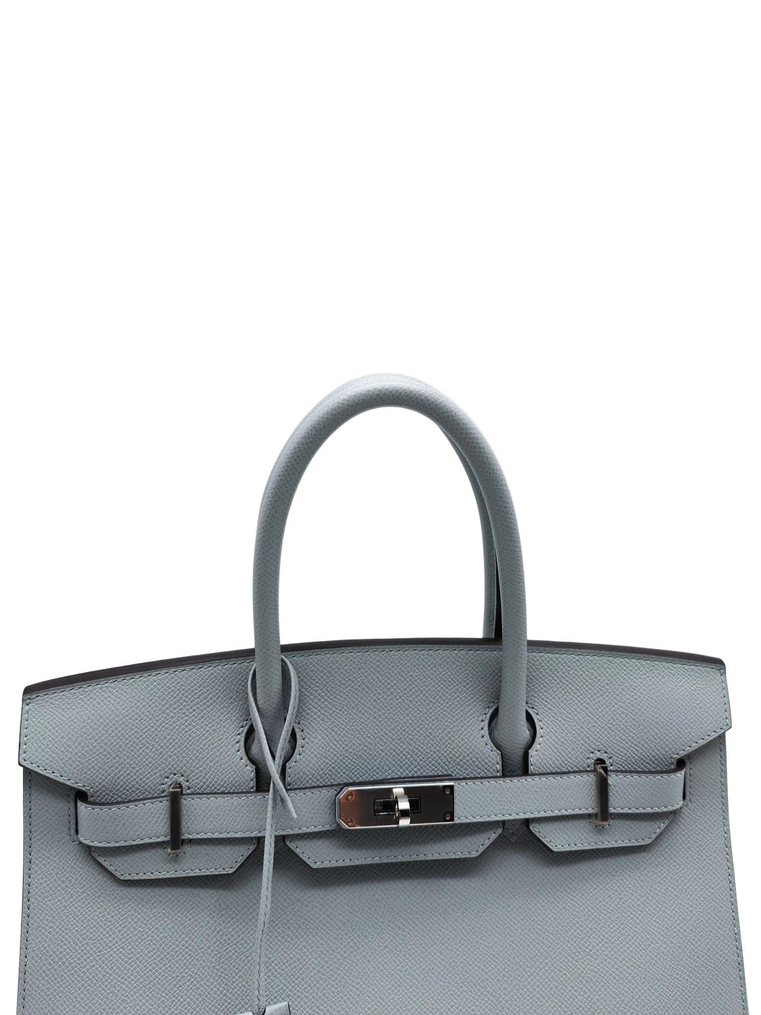 Birkin 30 Sellier in Blue Glacier Epsom Leather and Palladium Hardware Stamp W (2024) | Purse Maison Luxury Bags Shop